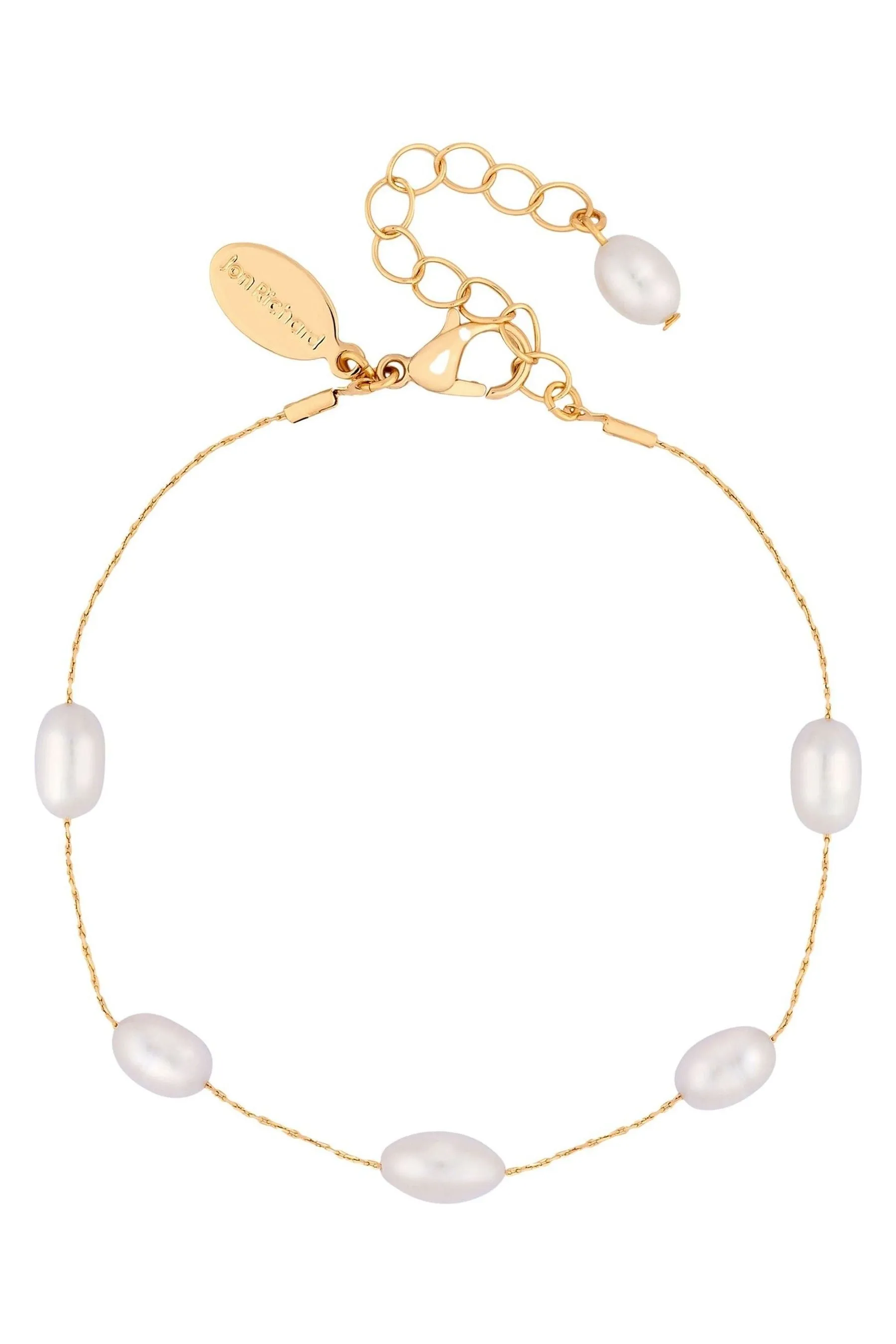 Bracciale Jon Richard con catena e perle d'acqua dolce