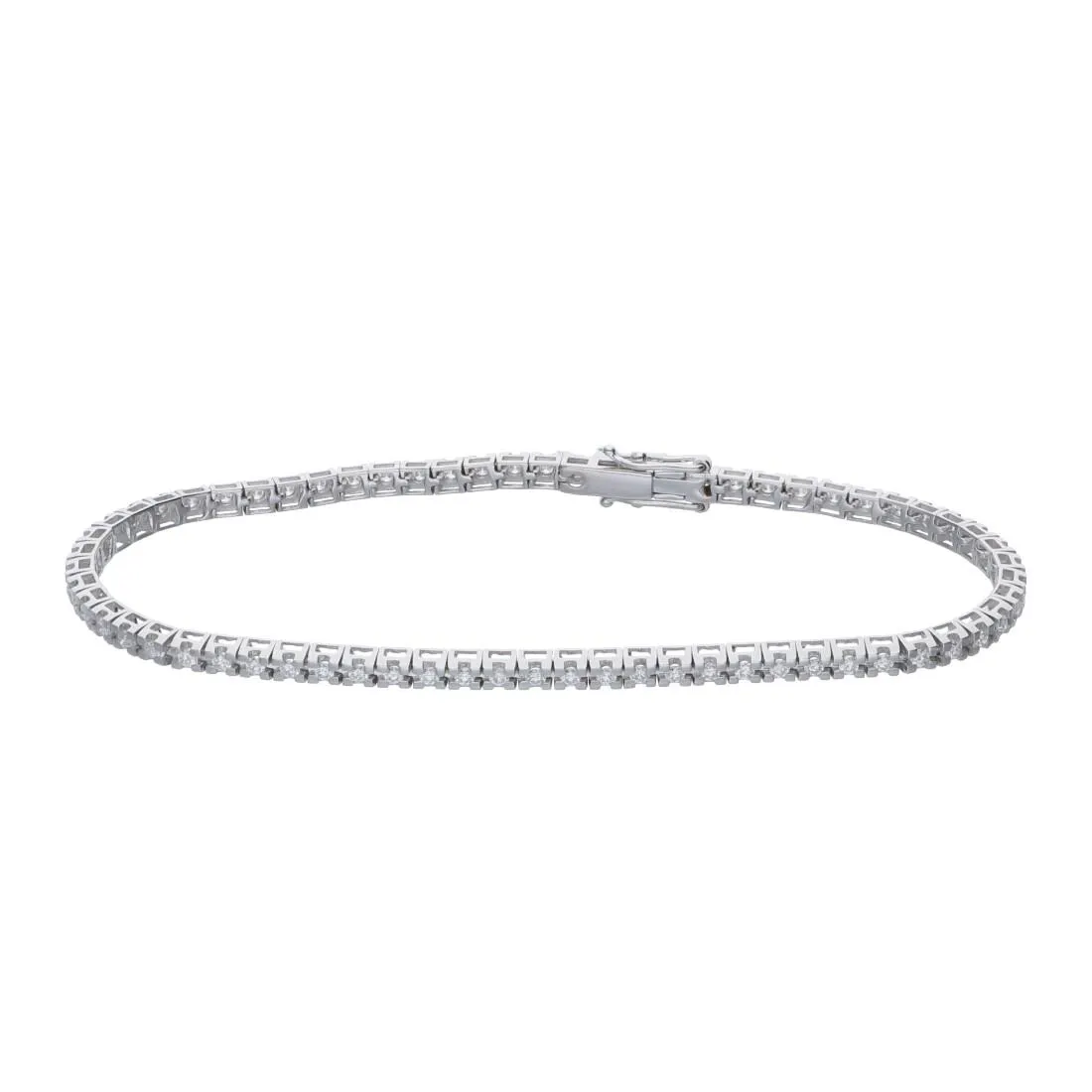 Bracciale tennis con diamanti