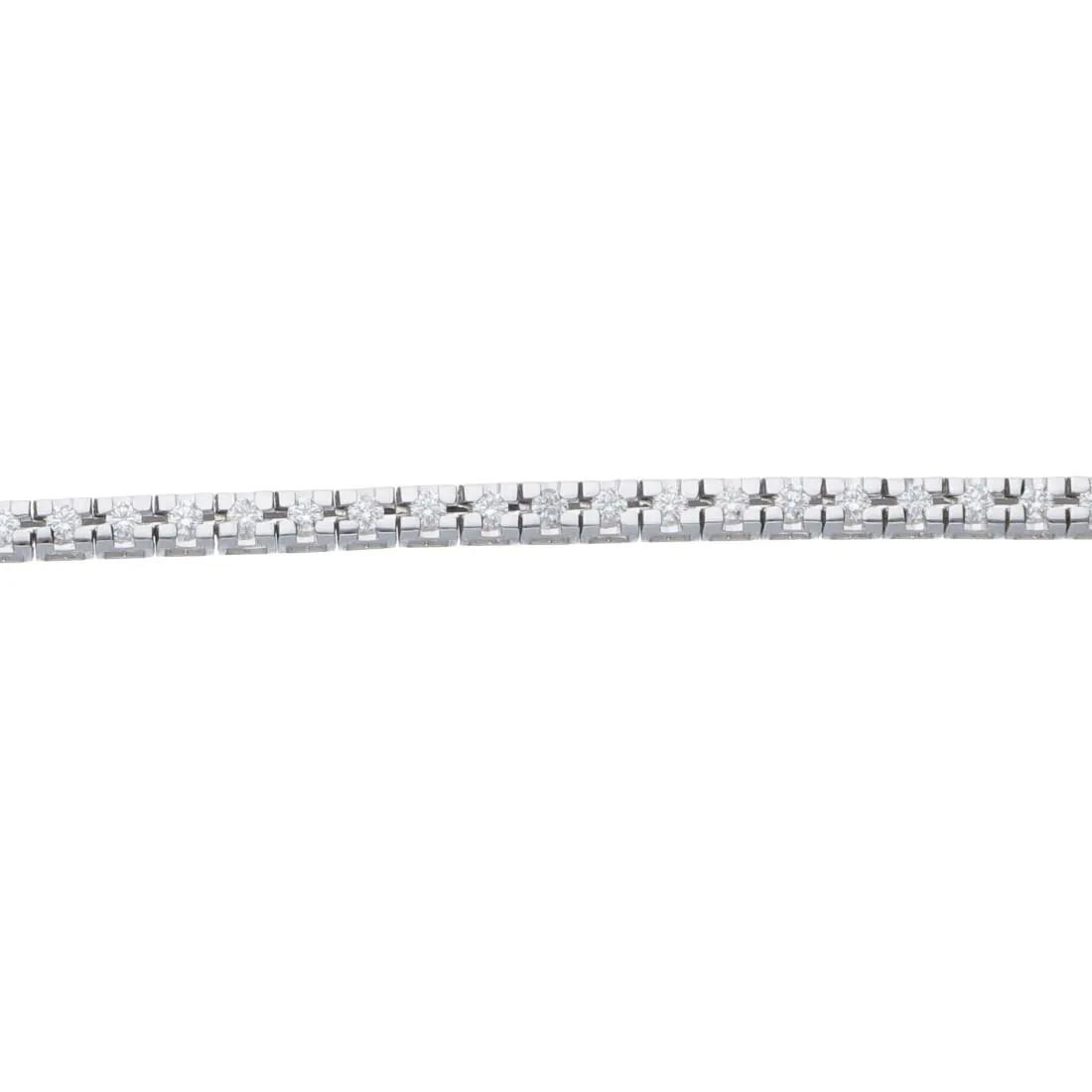 Bracciale tennis con diamanti
