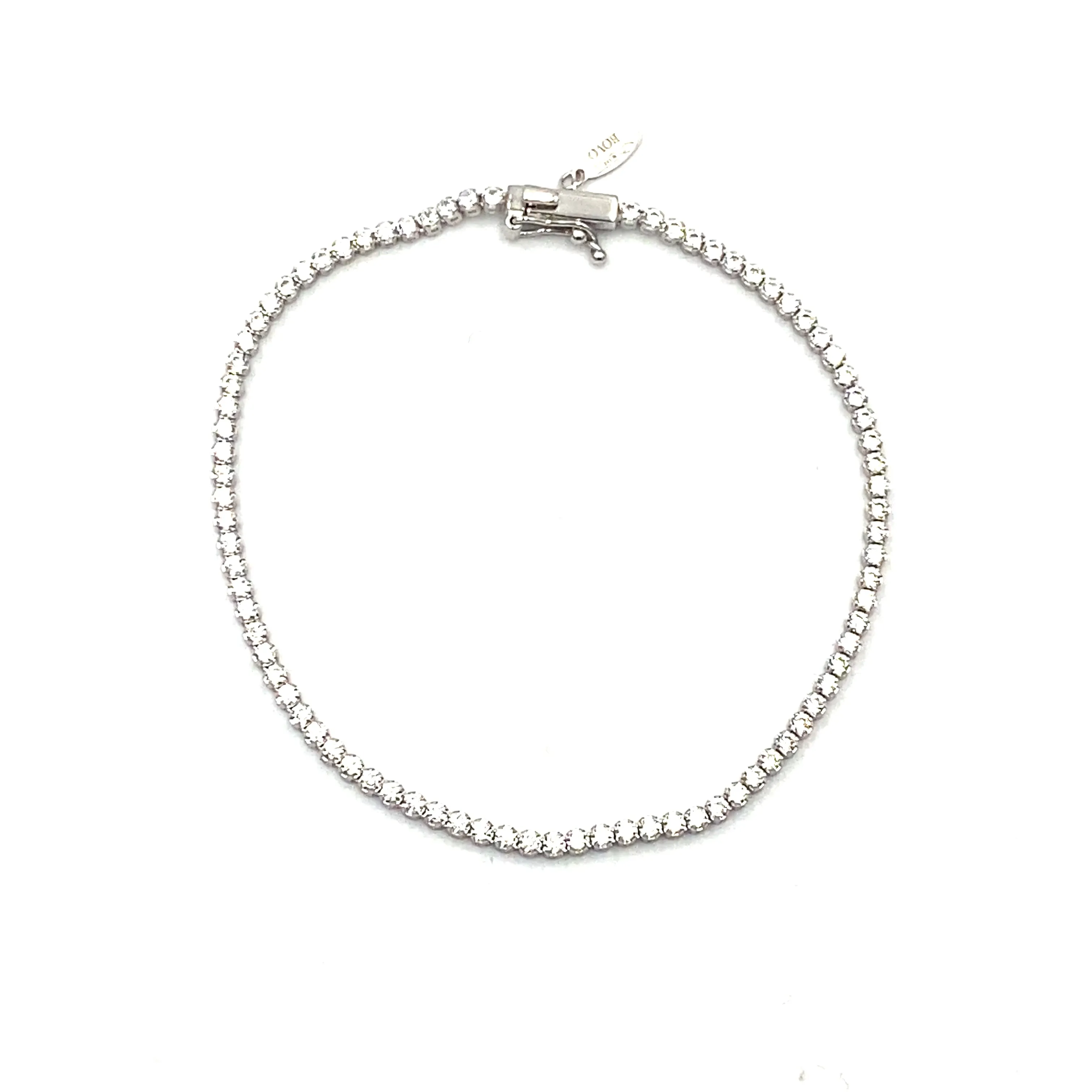 Bracciale Tennis Oro Bianco