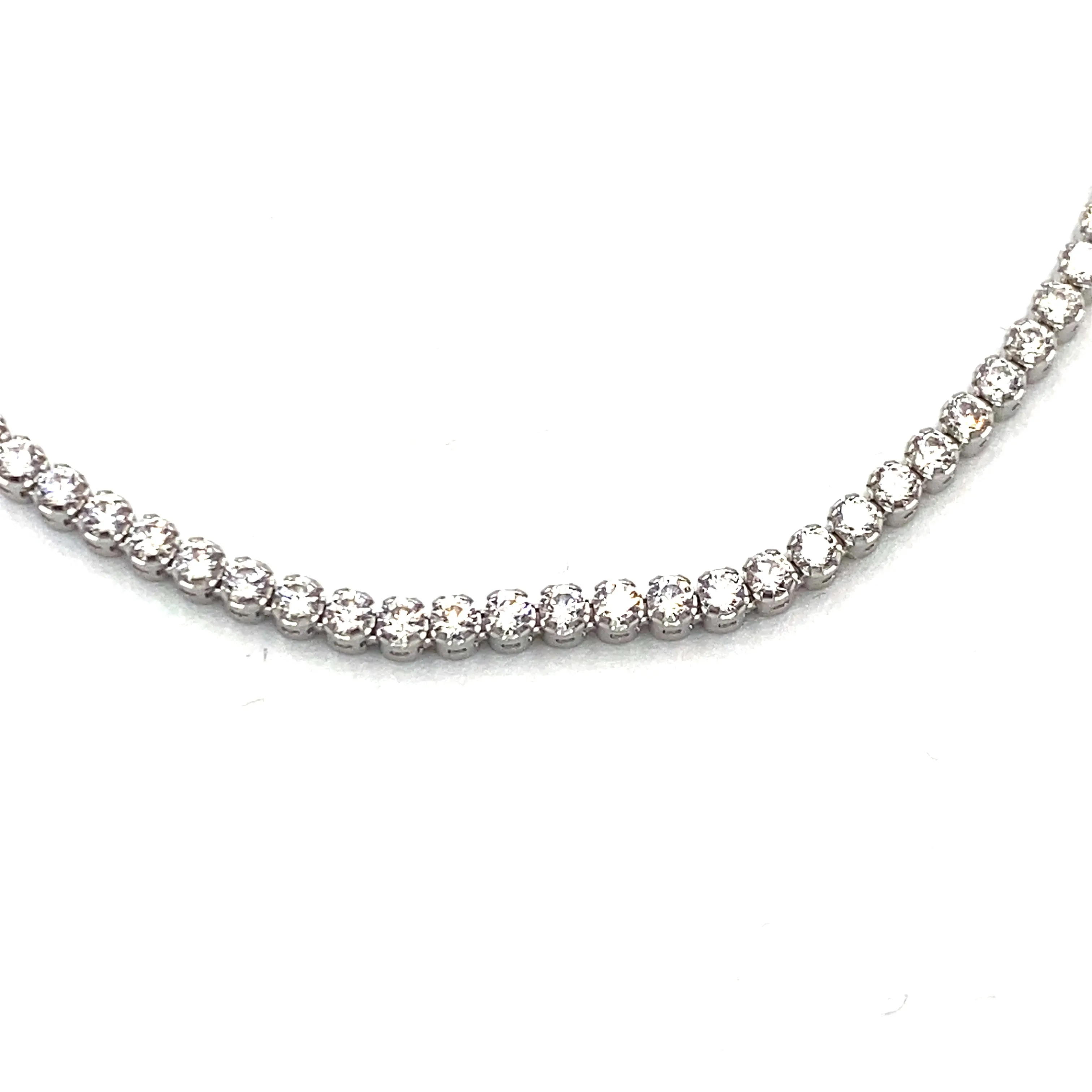 Bracciale Tennis Oro Bianco