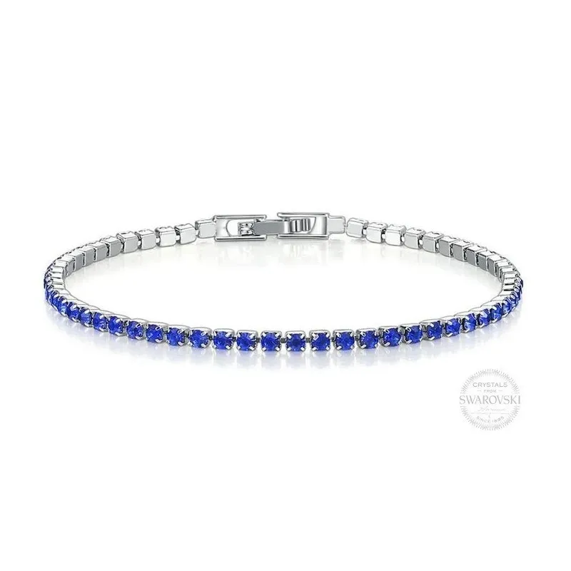 Bracciale Tennis unisex in acciaio inox regolabile