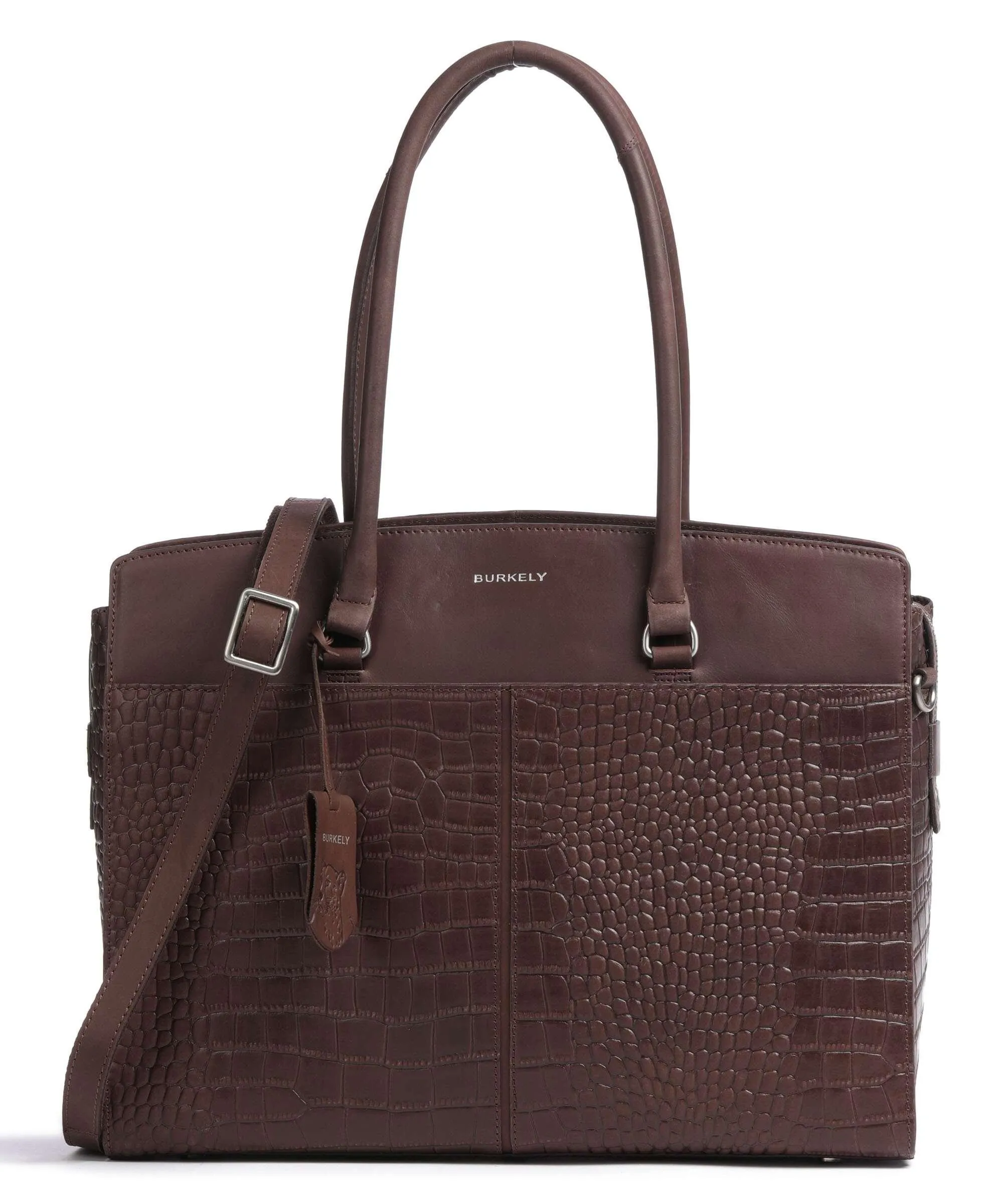  Burkely Cool Colbie Borsa shopper 15″ pelle in rilievo marrone scuro  