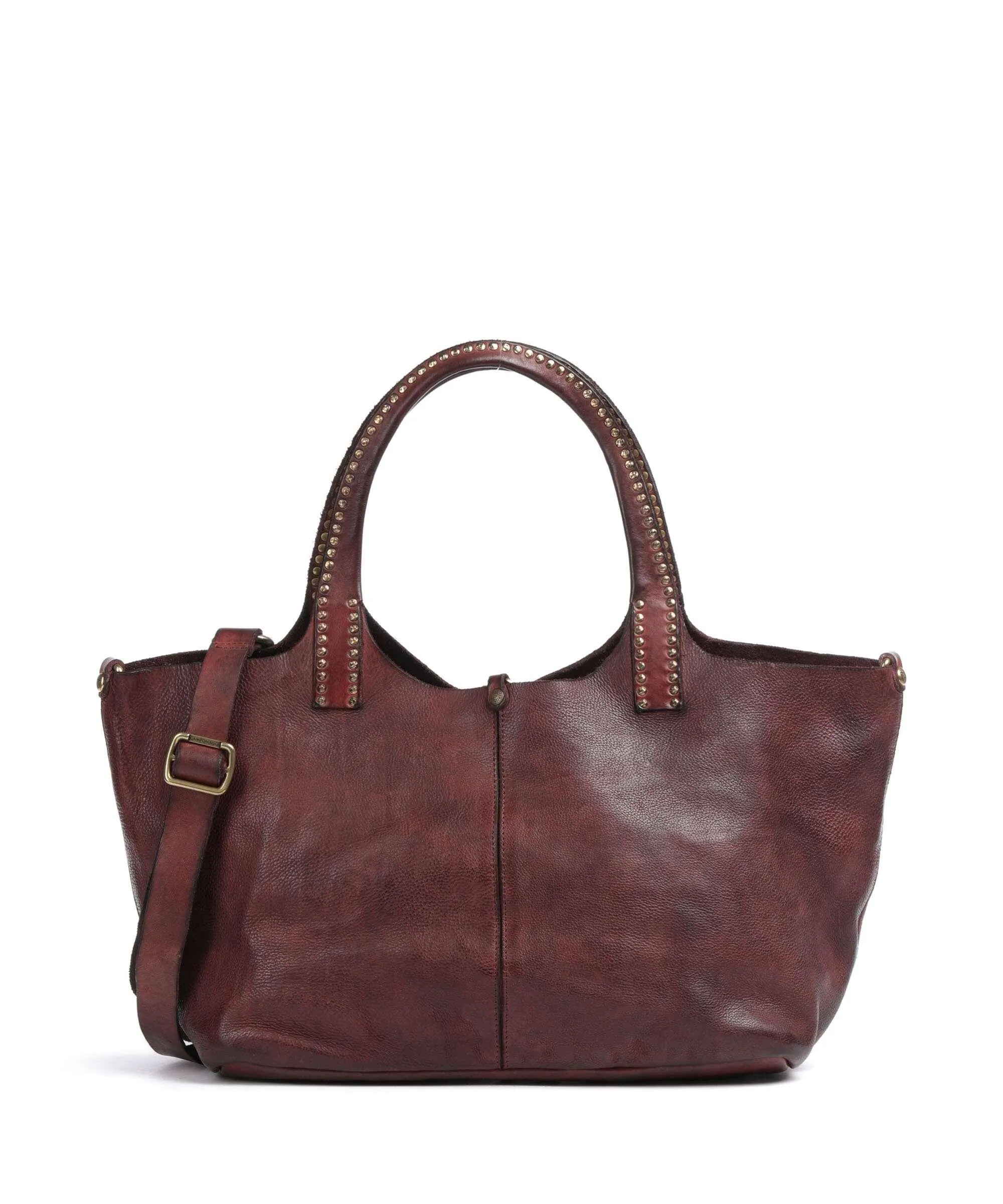  Campomaggi Borsa shopper pelle di vacchetta grana vino  