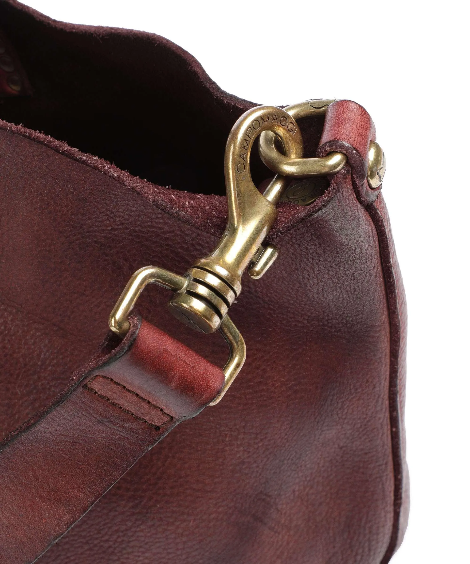  Campomaggi Borsa shopper pelle di vacchetta grana vino  