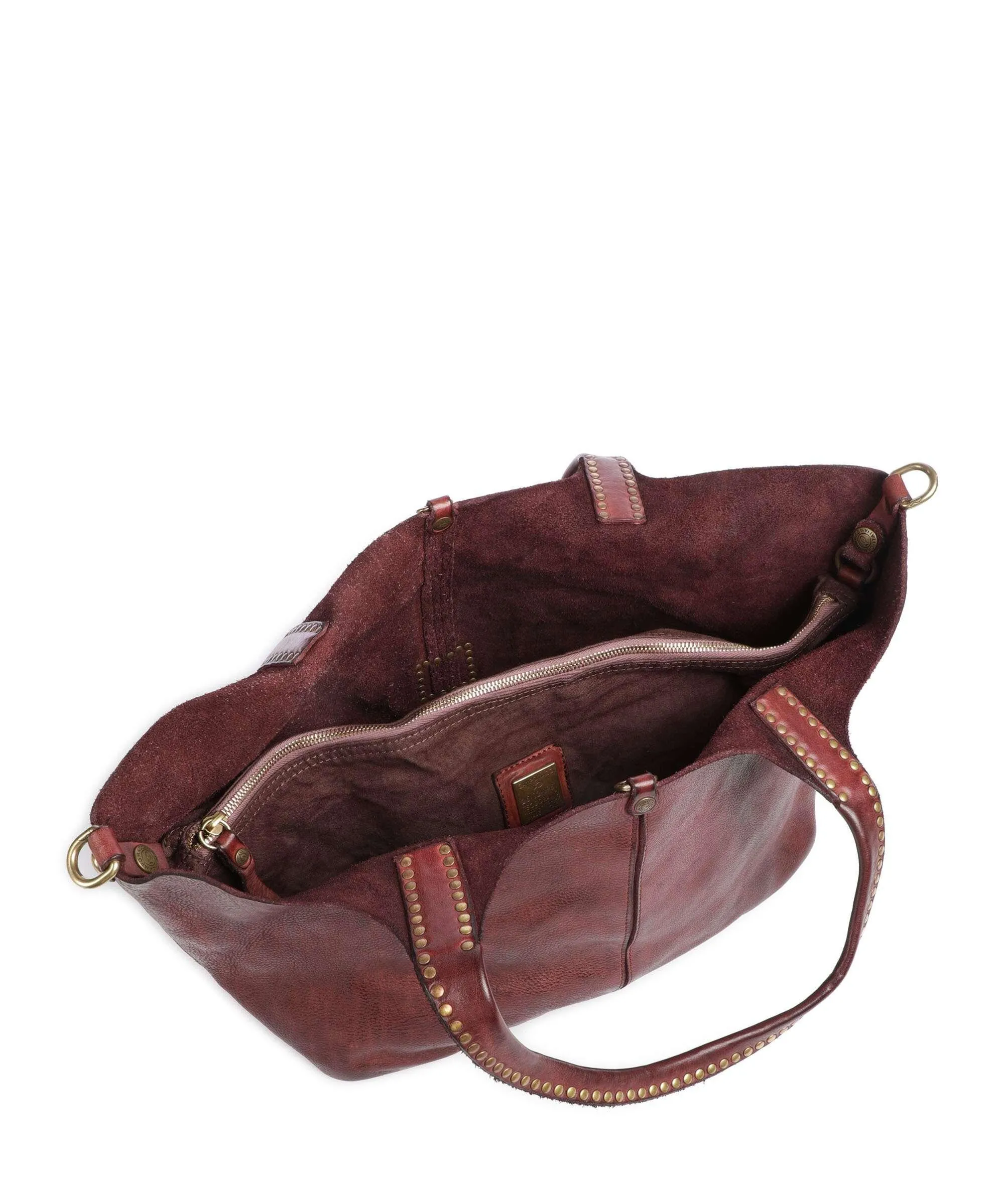  Campomaggi Borsa shopper pelle di vacchetta grana vino  