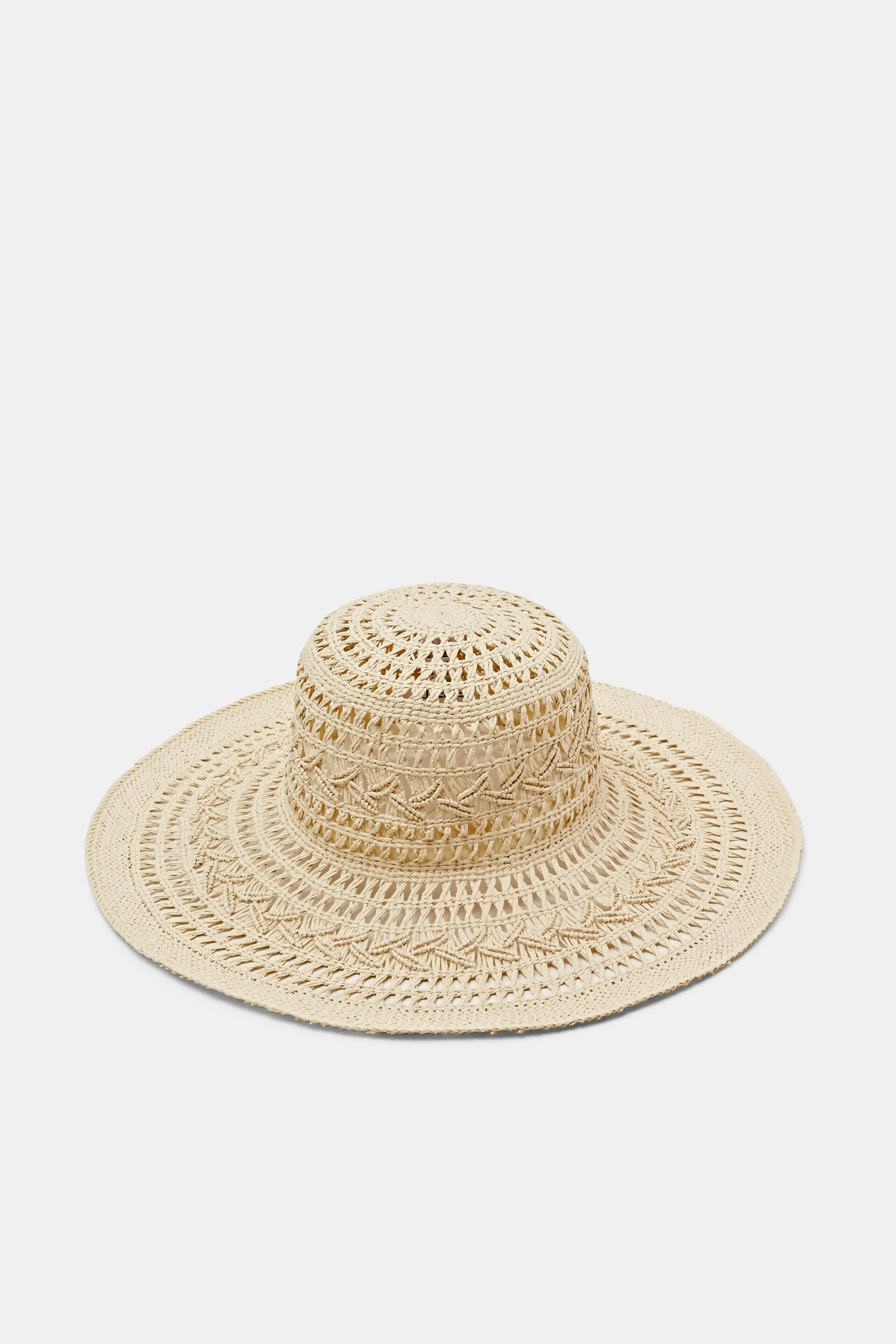 Cappello cloche in paglia intrecciata