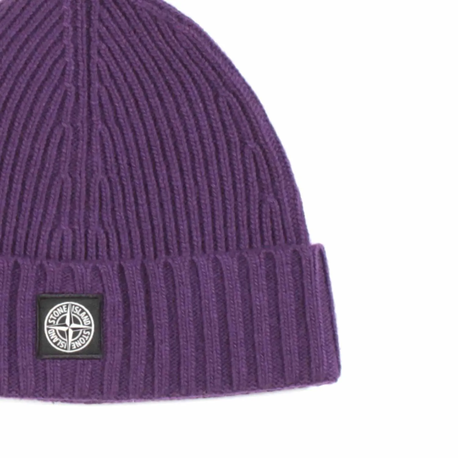 Cappello Di Lana Viola A Coste