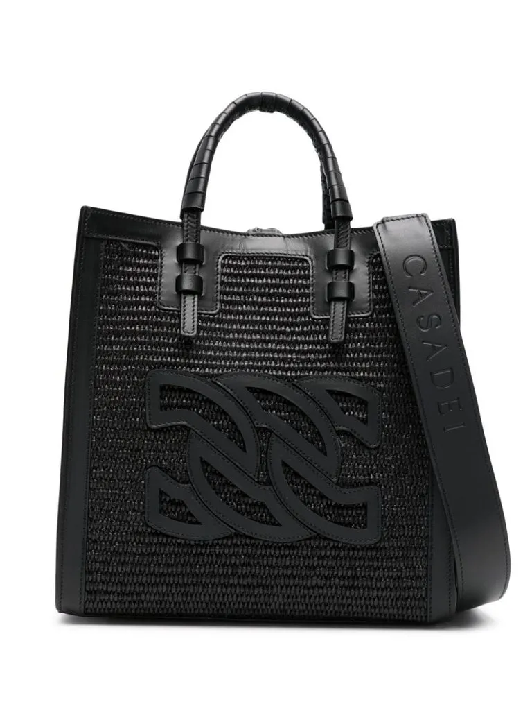 casadei Borsa mini Beauvirage Shopper in rafia
