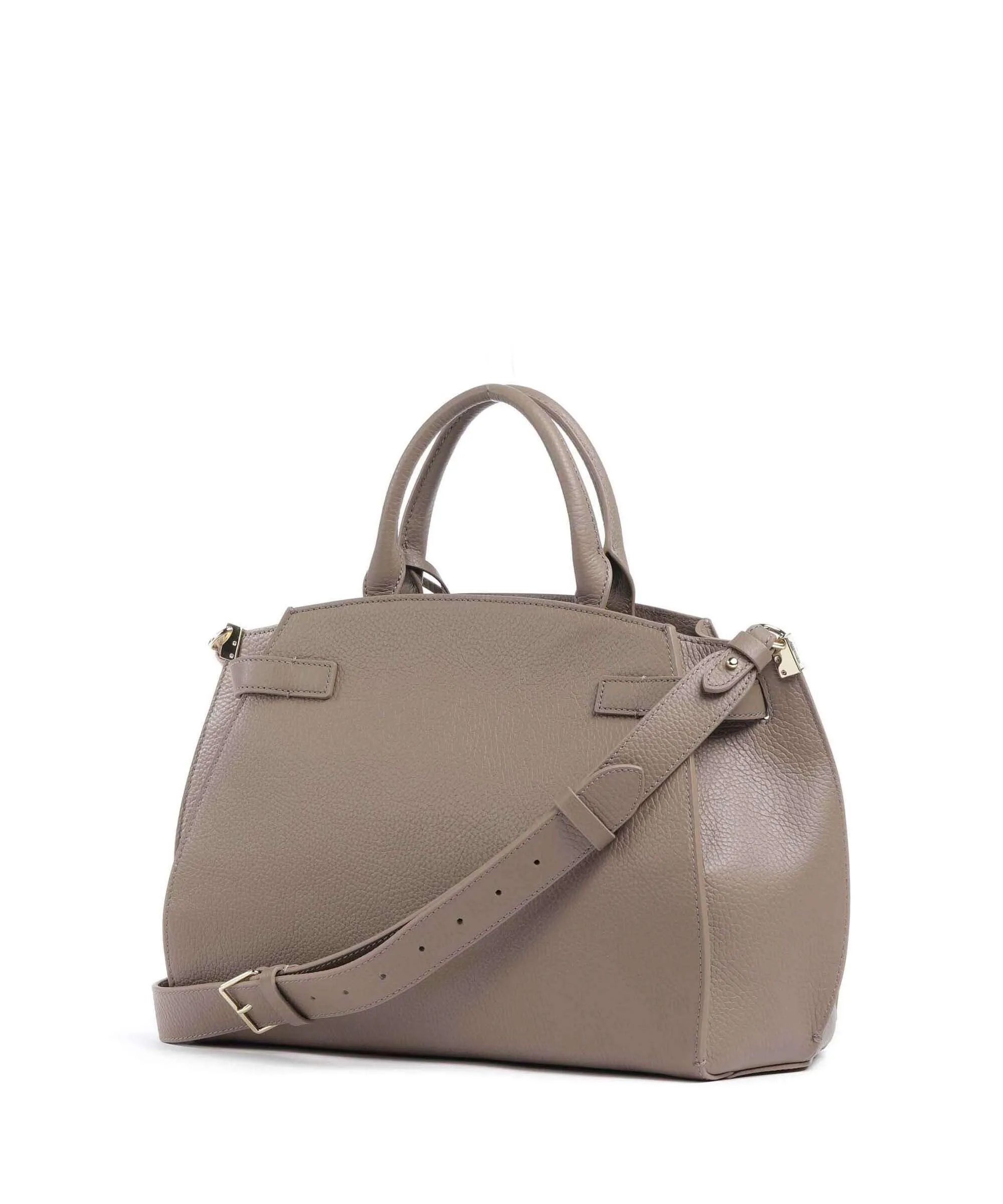  Coccinelle Kliche Borsa a mano pelle di vacchetta grana taupe  