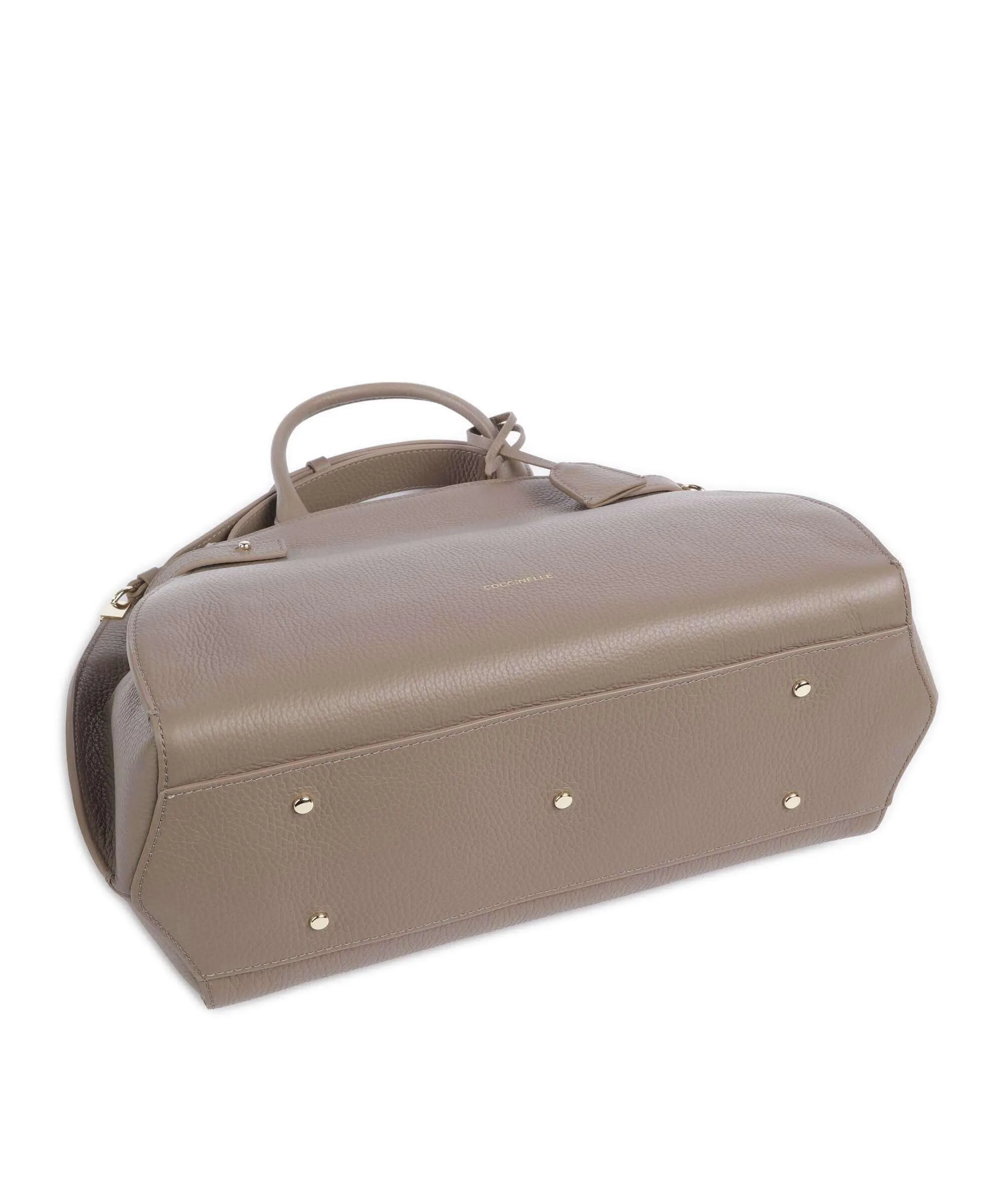  Coccinelle Kliche Borsa a mano pelle di vacchetta grana taupe  