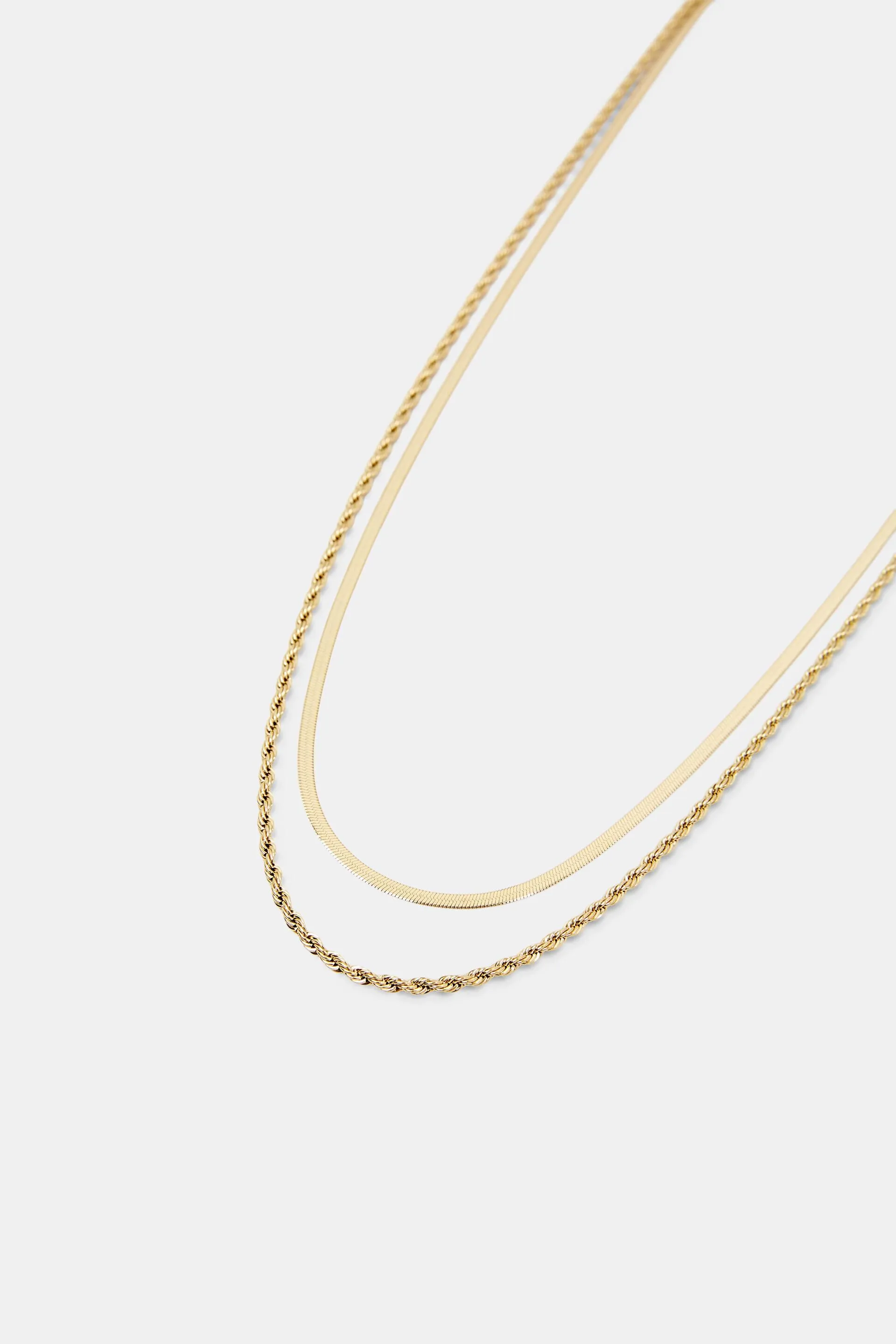 Collana a strati in acciaio inossidabile