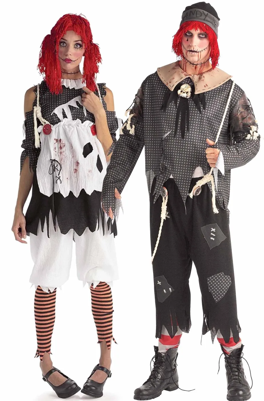 Coppia di Costumi Halloween Adulto bambolotti dell'orrore