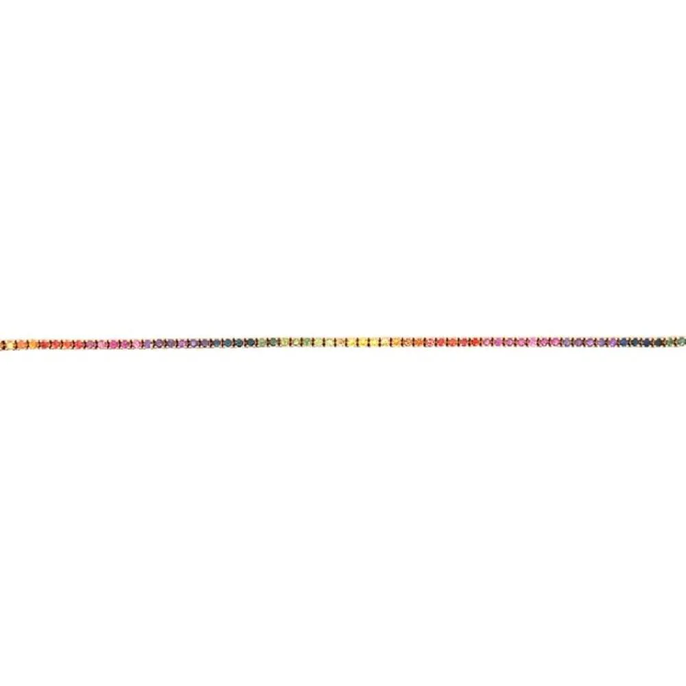 Crivelli - Bracciale Tennis zaffiri multicolor (rainbow)