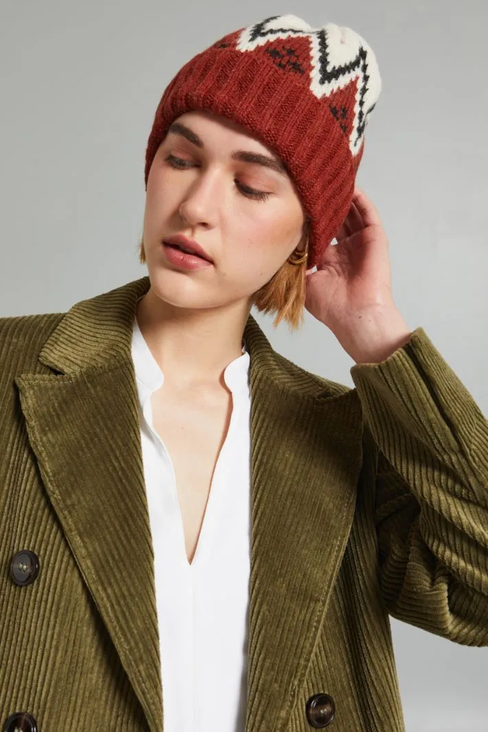 Cuffia in alpaca e lana