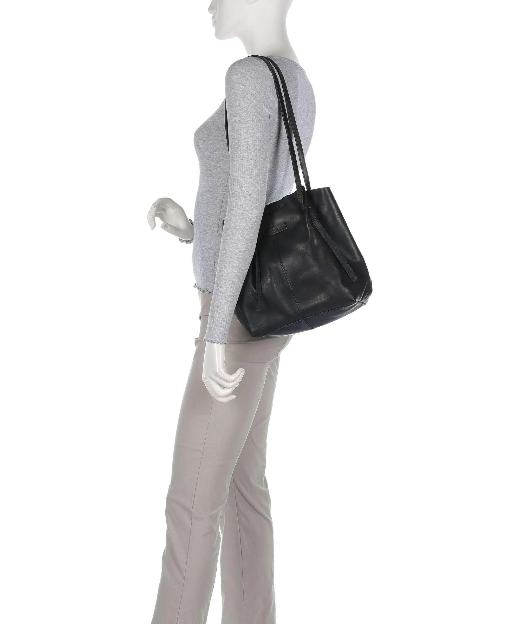  Depeche Nordic Simplicity Borsa a spalla pelle nero  