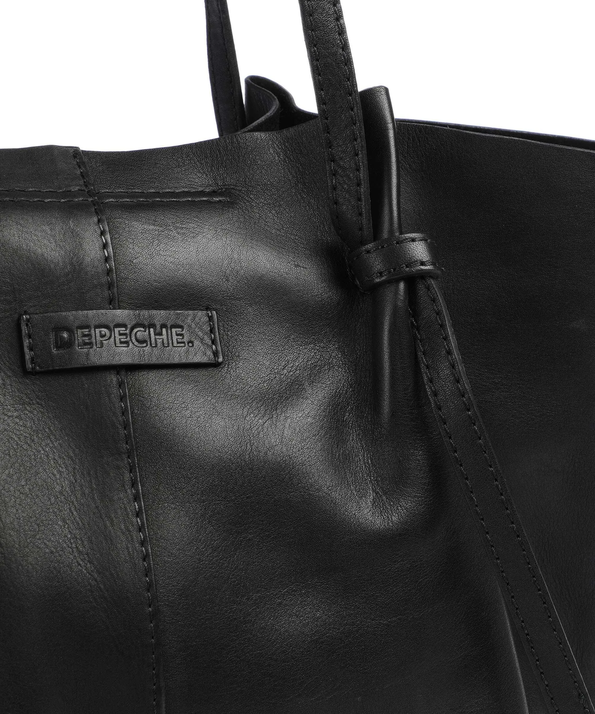 Depeche Nordic Simplicity Borsa a spalla pelle nero  