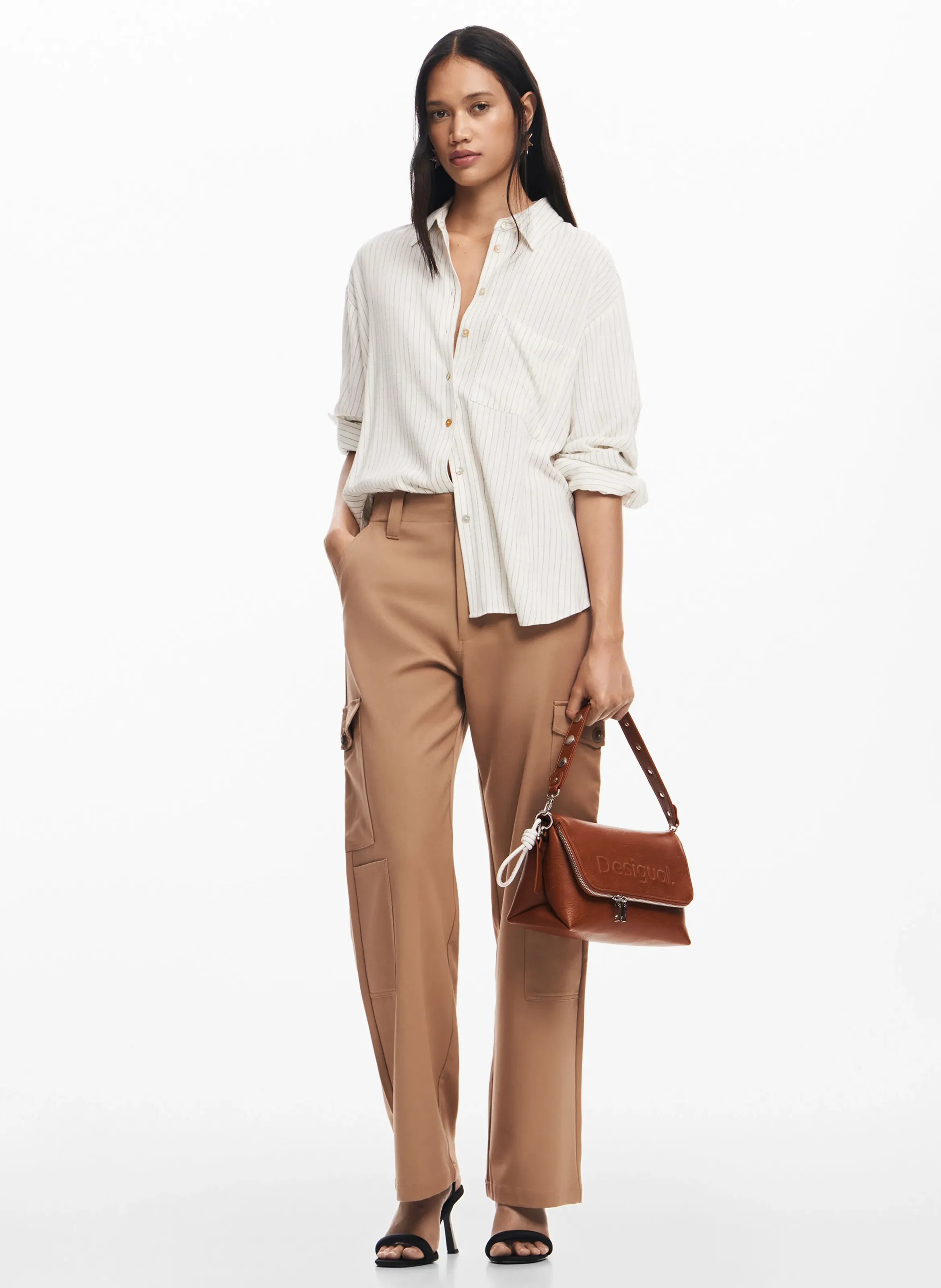  DESIGUAL   Camicia dritta a righe | Bianco