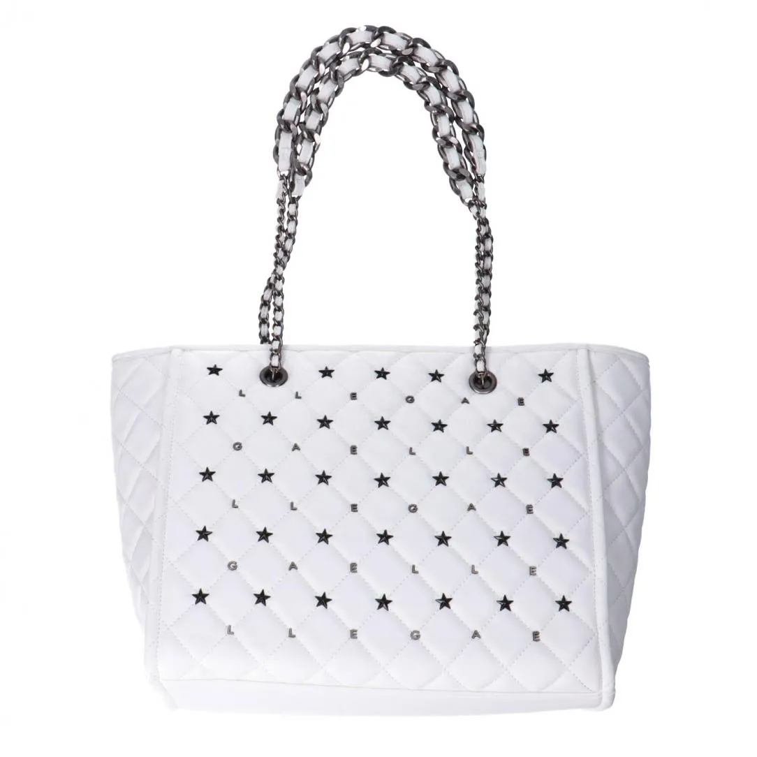 Ecopelle con borchie gbda3184ab Bianche