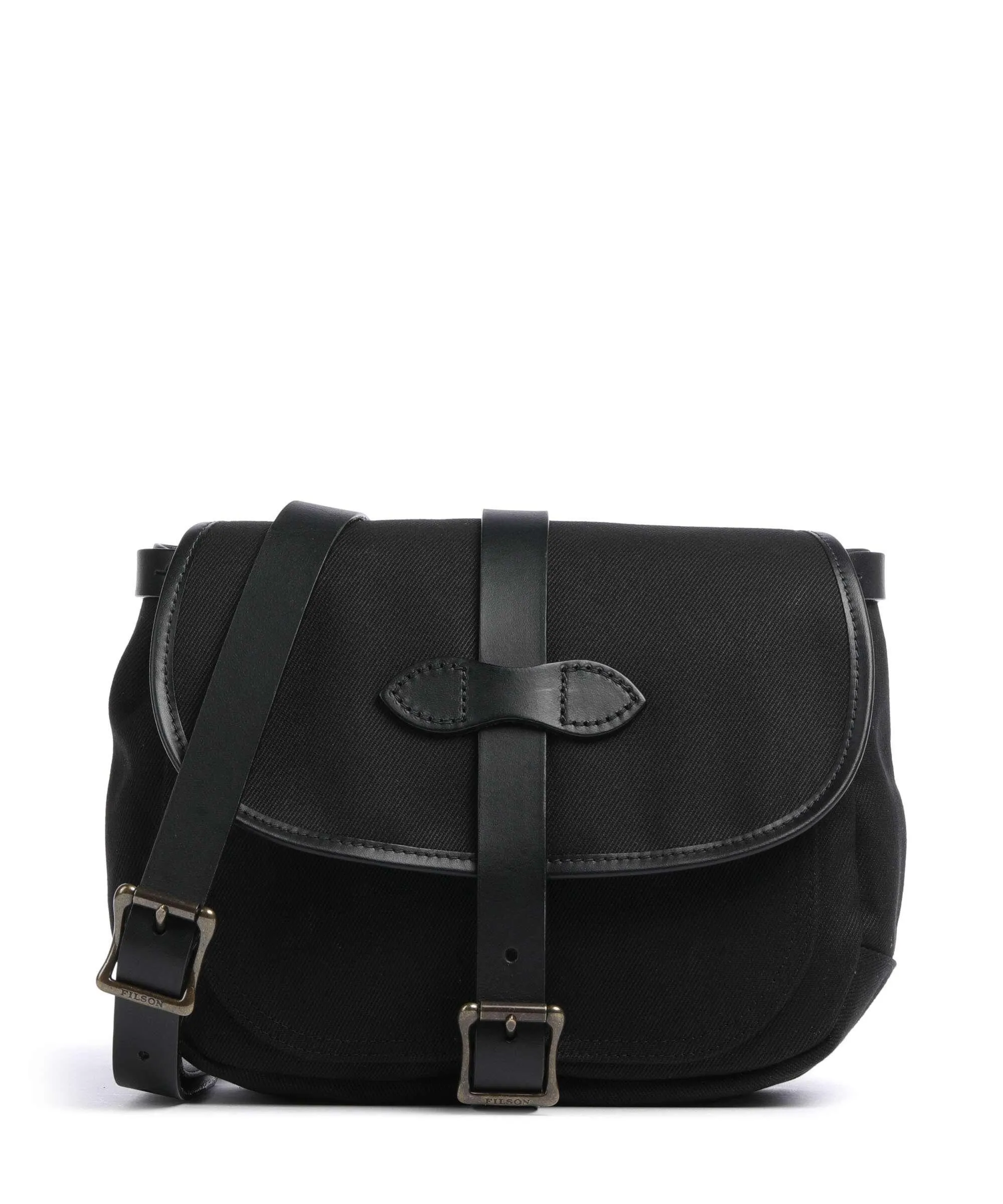  Filson Rugged Twill Borsa a tracolla cotone nero  