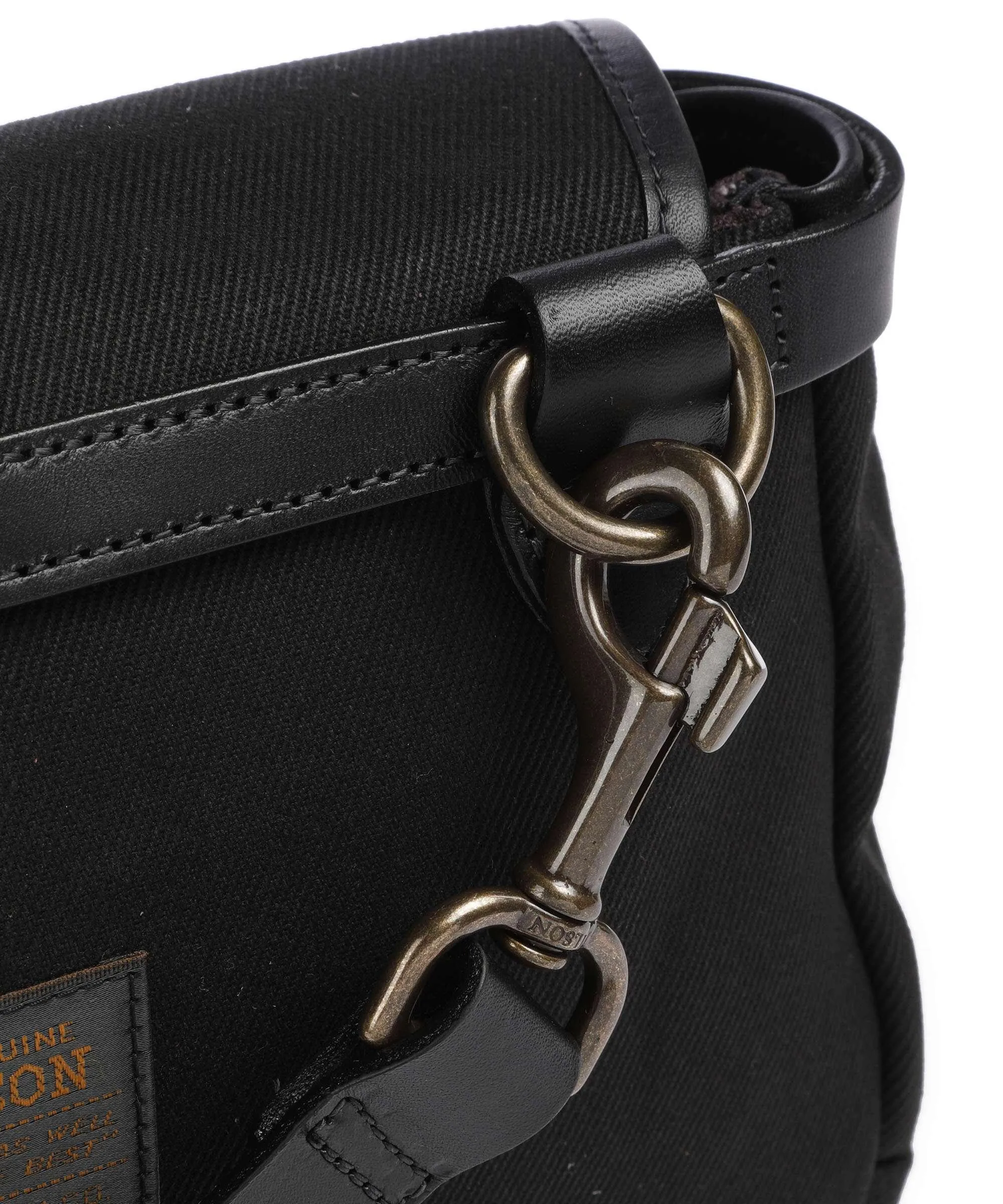  Filson Rugged Twill Borsa a tracolla cotone nero  