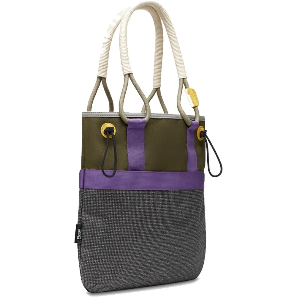 Flower Mountain Borsa Tote Bag Nylon Ripstop 001 6002350 03 2F69 Kaki Grey