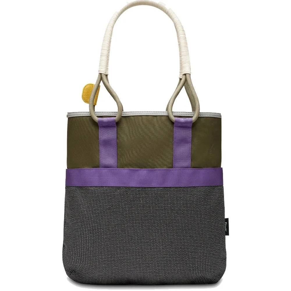 Flower Mountain Borsa Tote Bag Nylon Ripstop 001 6002350 03 2F69 Kaki Grey
