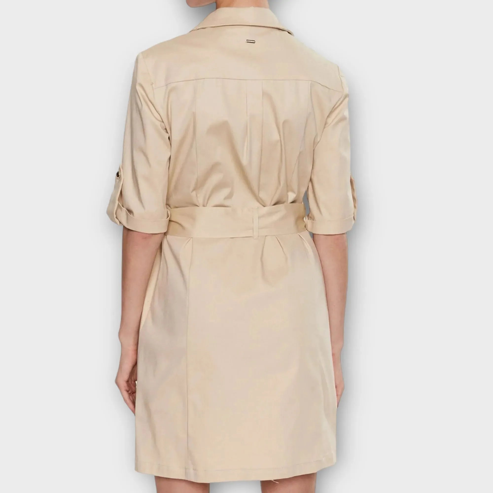 Fracomina – Abito regular modello chemisier in gabardine