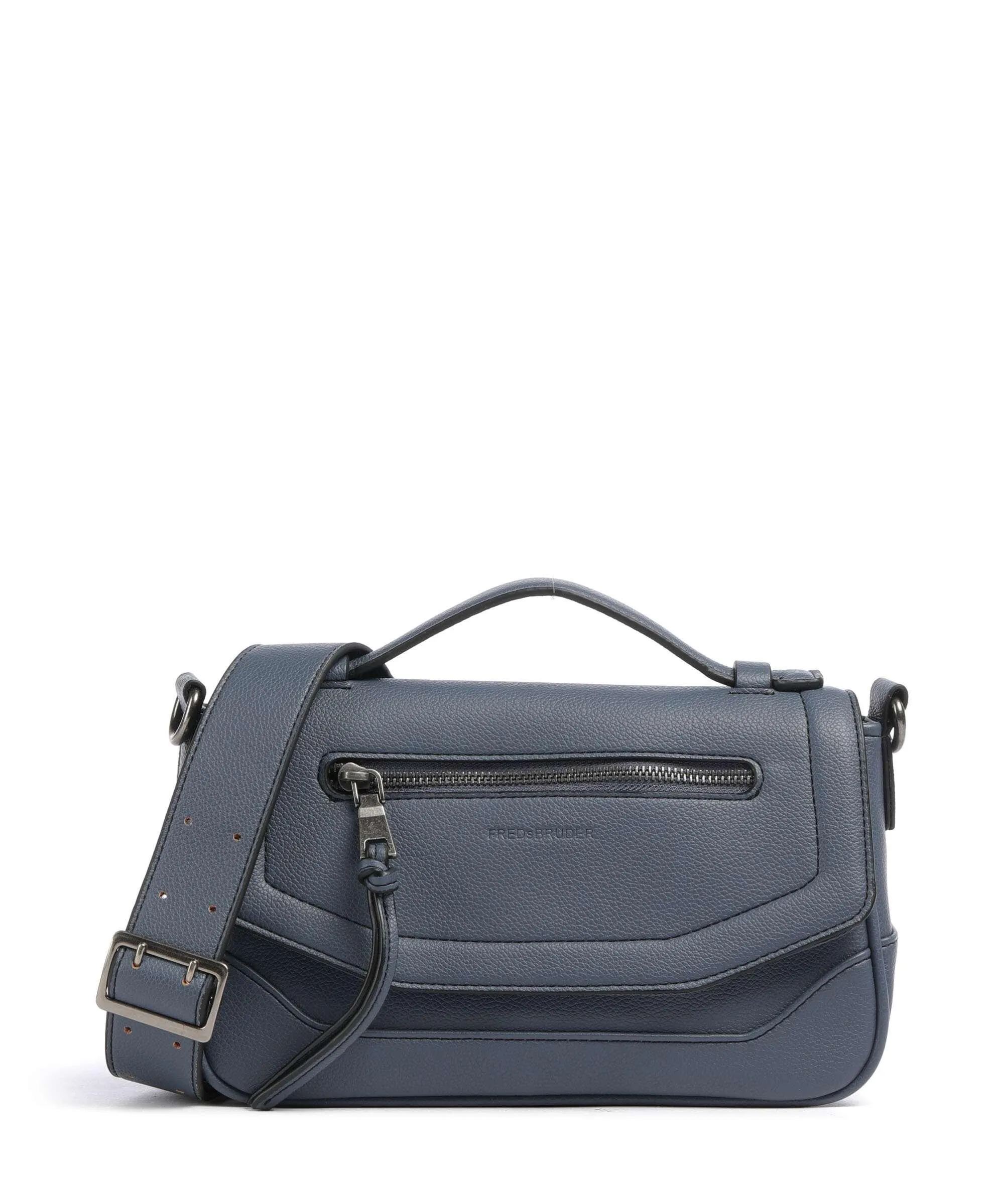  FredsBruder Bestie Borsa a tracolla pelle riciclato blu-grigio  