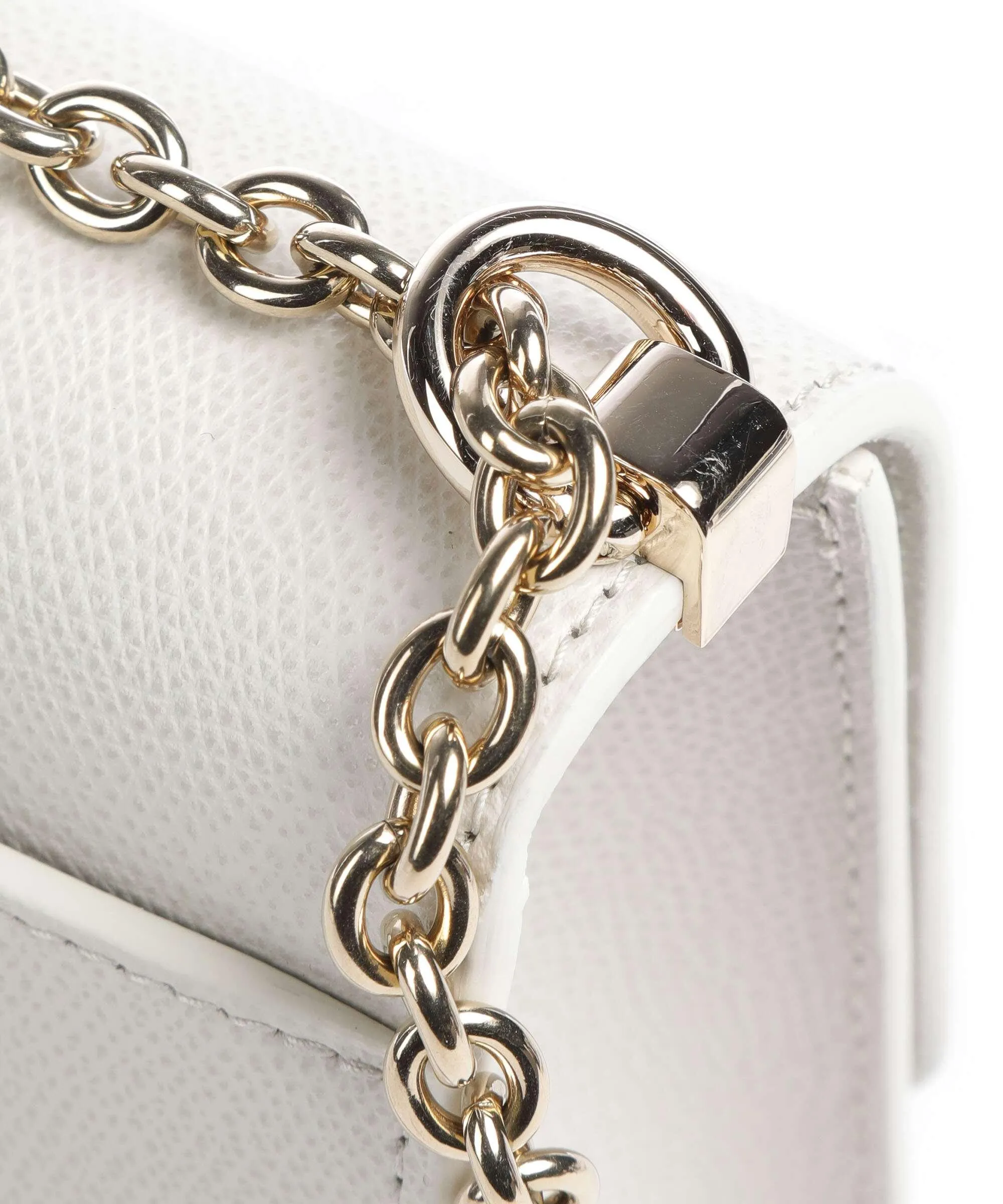  Furla 1927 Mini Borsa a spalla pelle di vacchetta grana avorio  