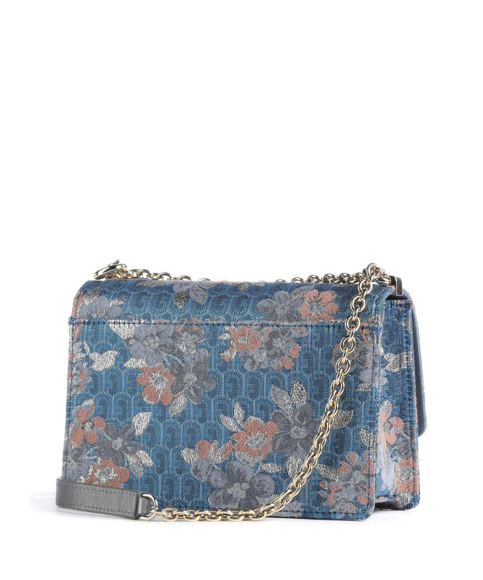  Furla 1927 Mini Borsa a spalla tissu blu  