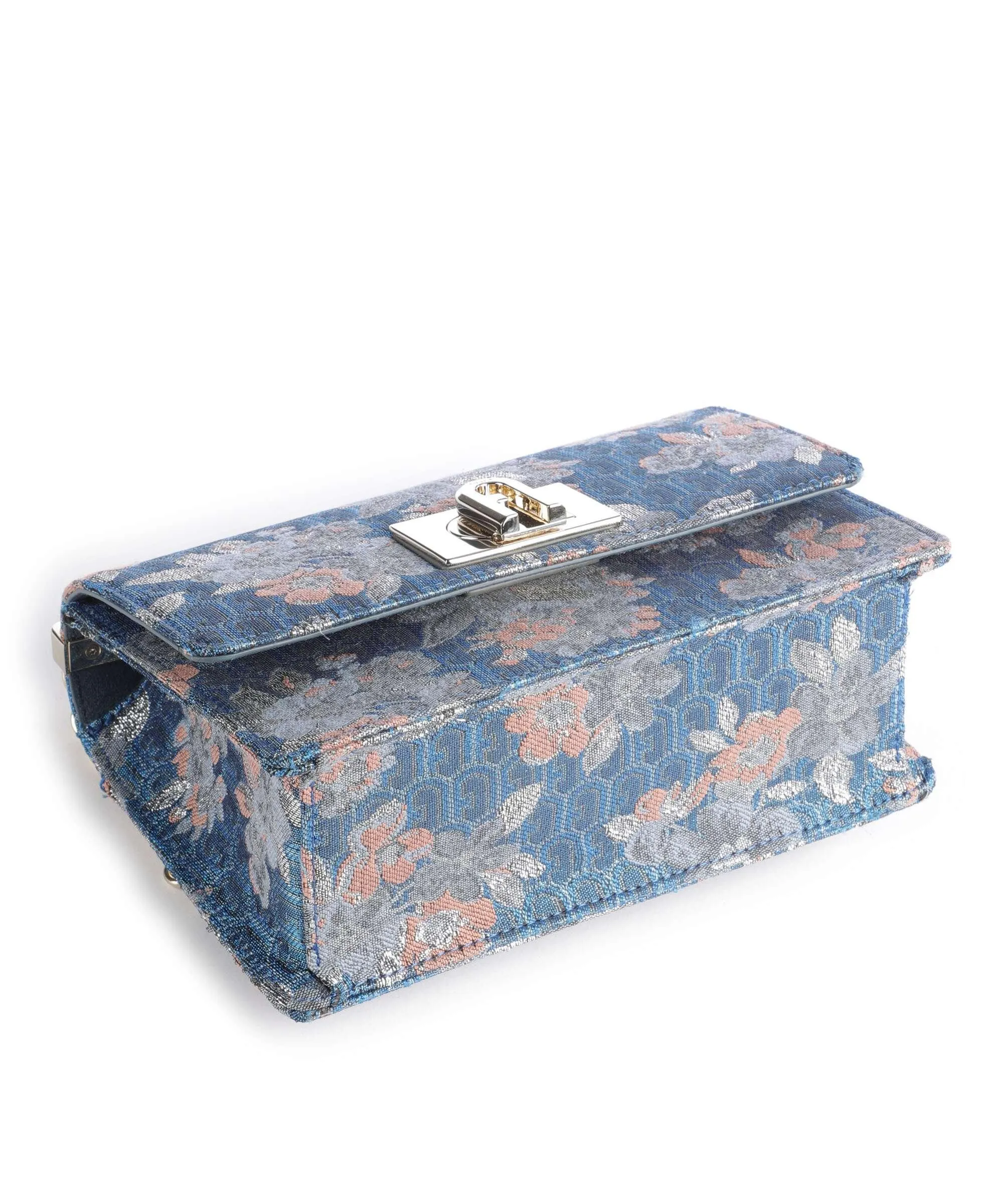  Furla 1927 Mini Borsa a spalla tissu blu  