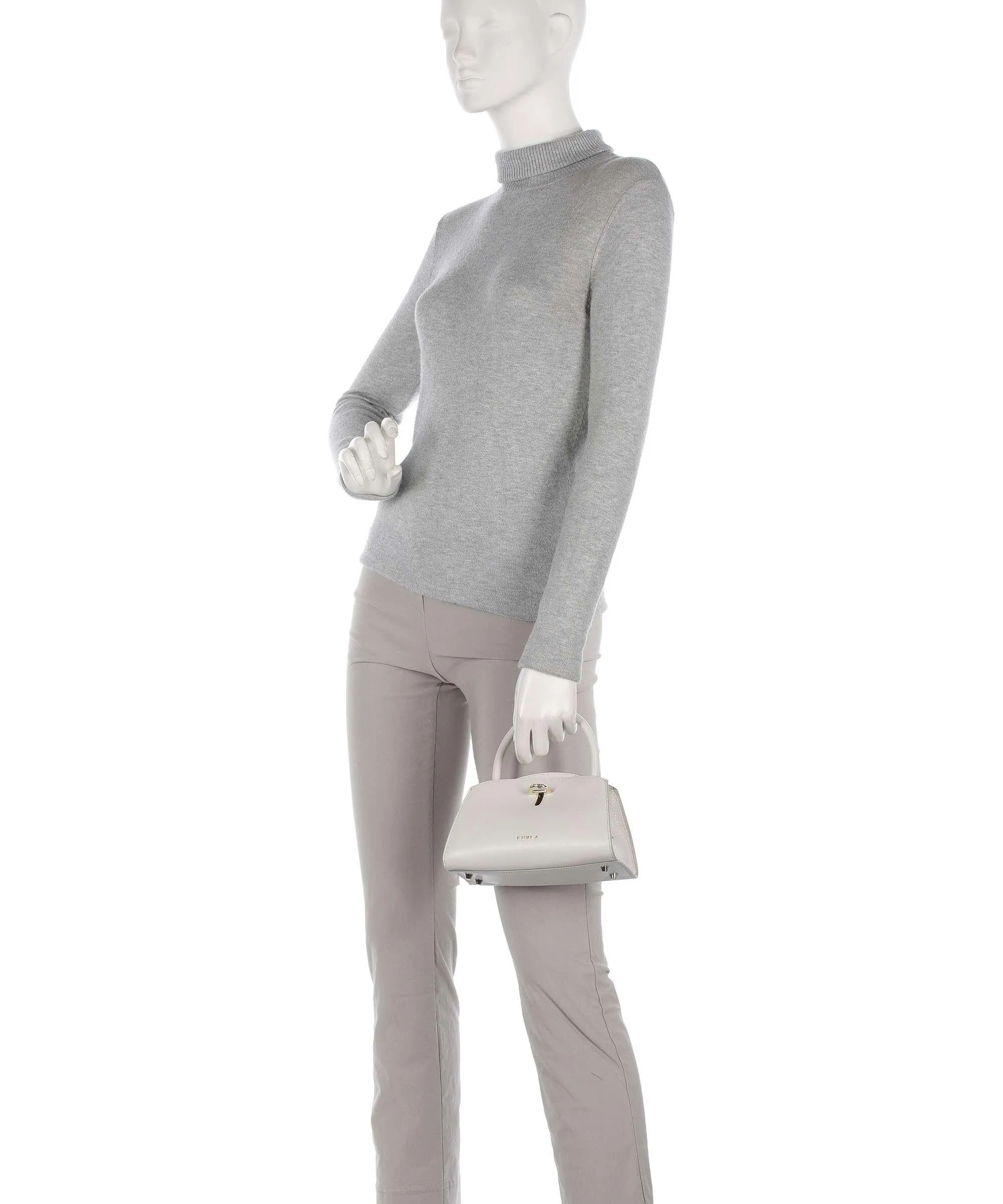  Furla Genesi Mini Borsa a mano pelle avorio  