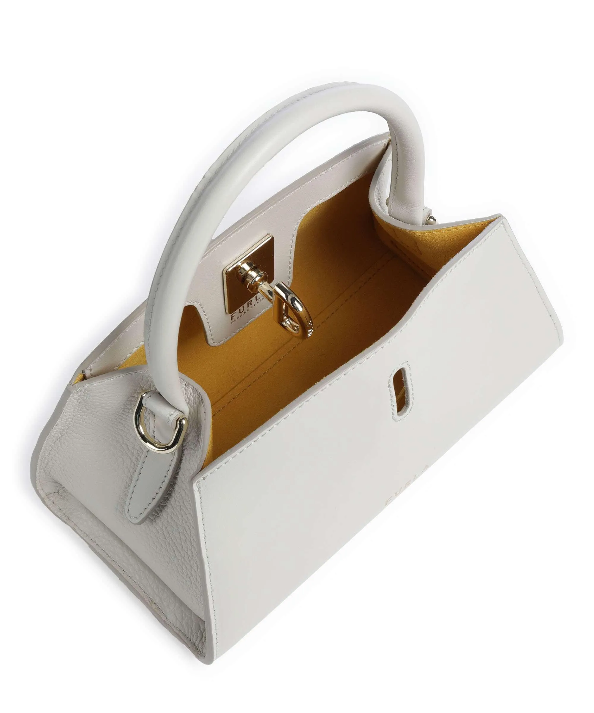  Furla Genesi Mini Borsa a mano pelle avorio  