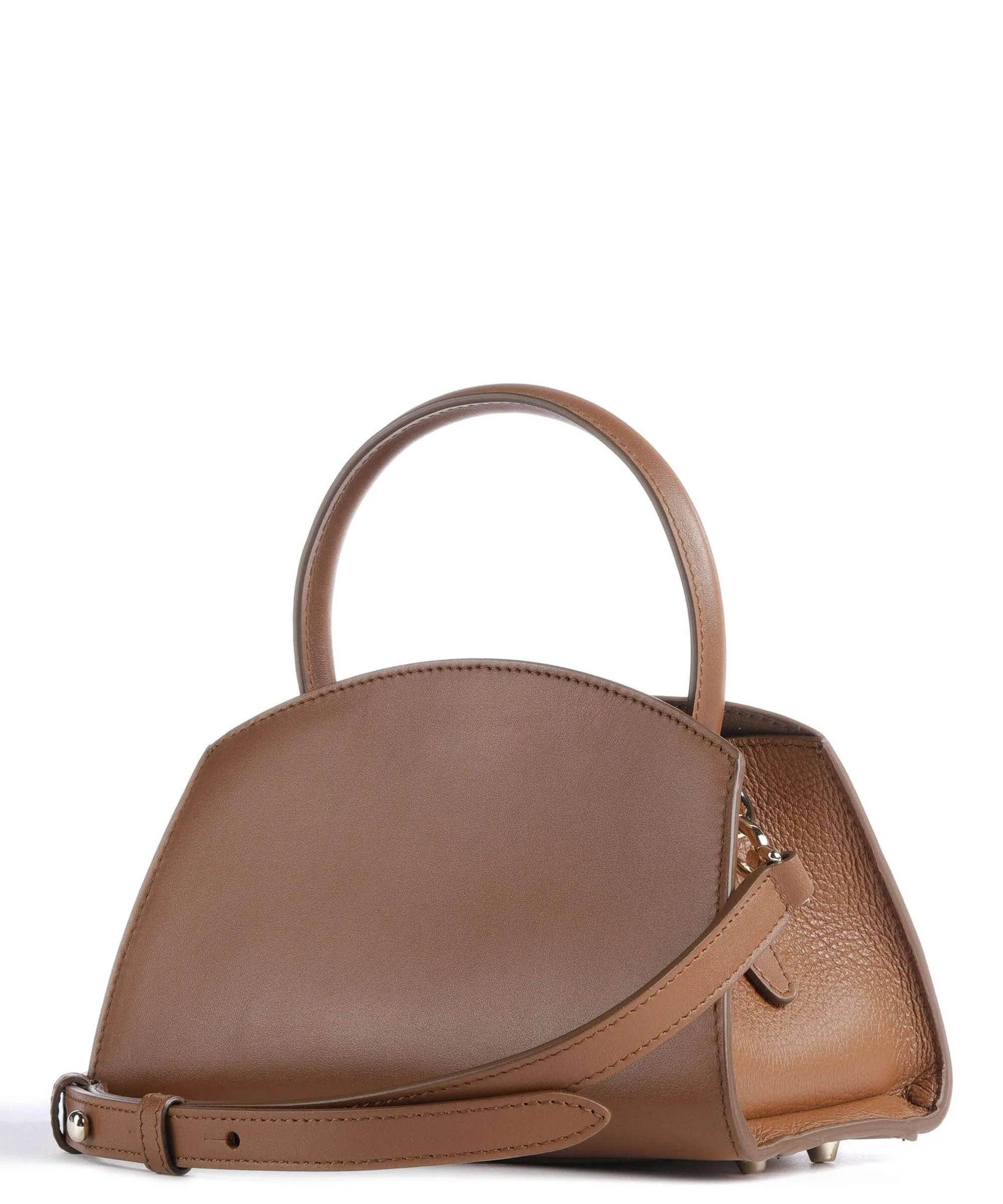  Furla Genesi Mini Borsa a mano pelle cognac  