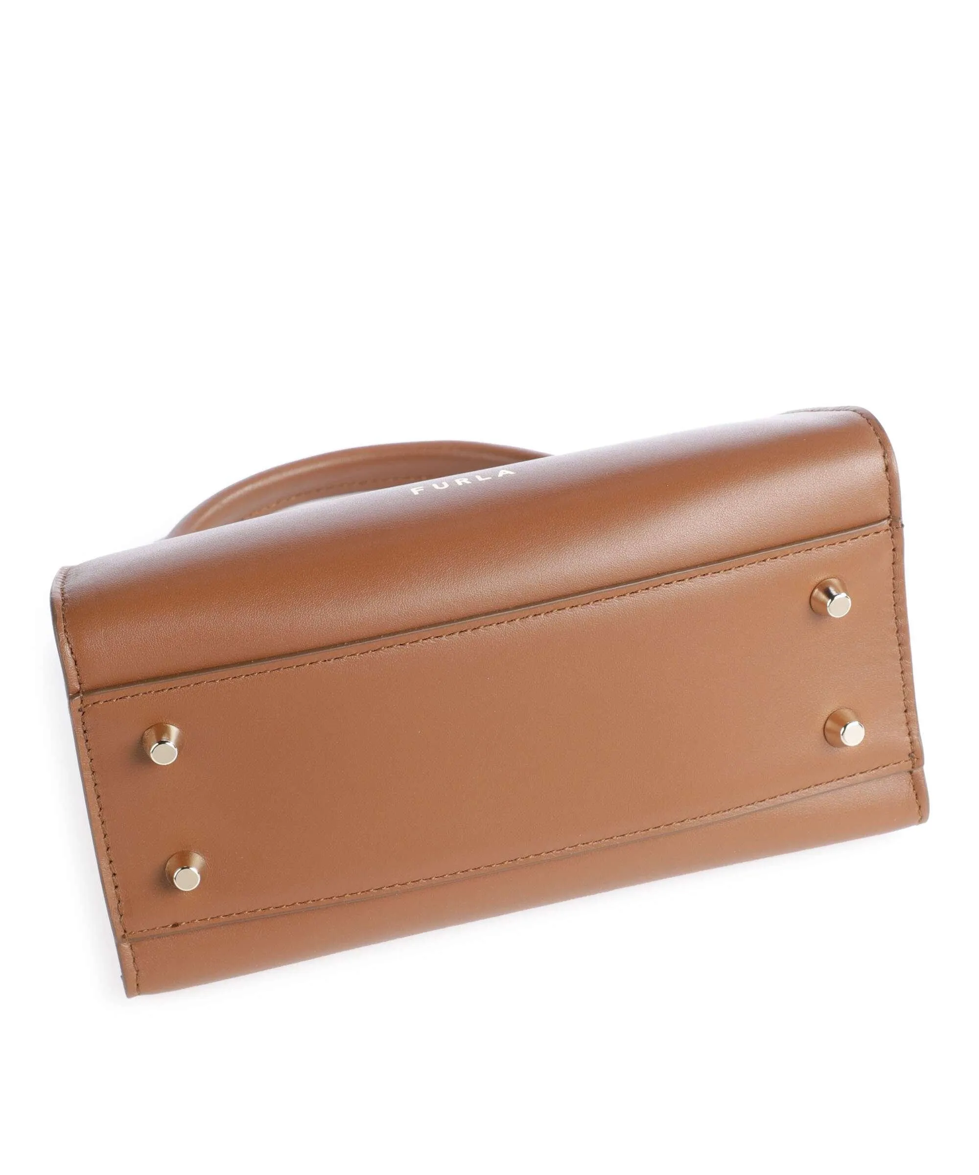  Furla Genesi Mini Borsa a mano pelle cognac  