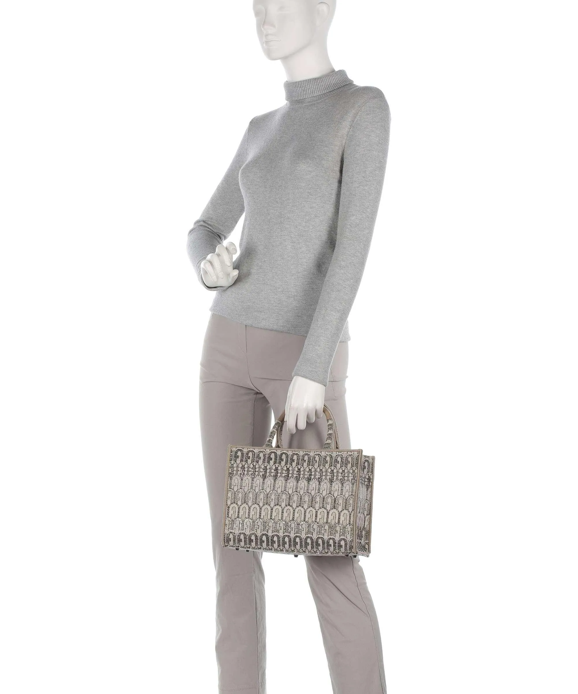  Furla Opportunity S Borsa a mano tissu beige  