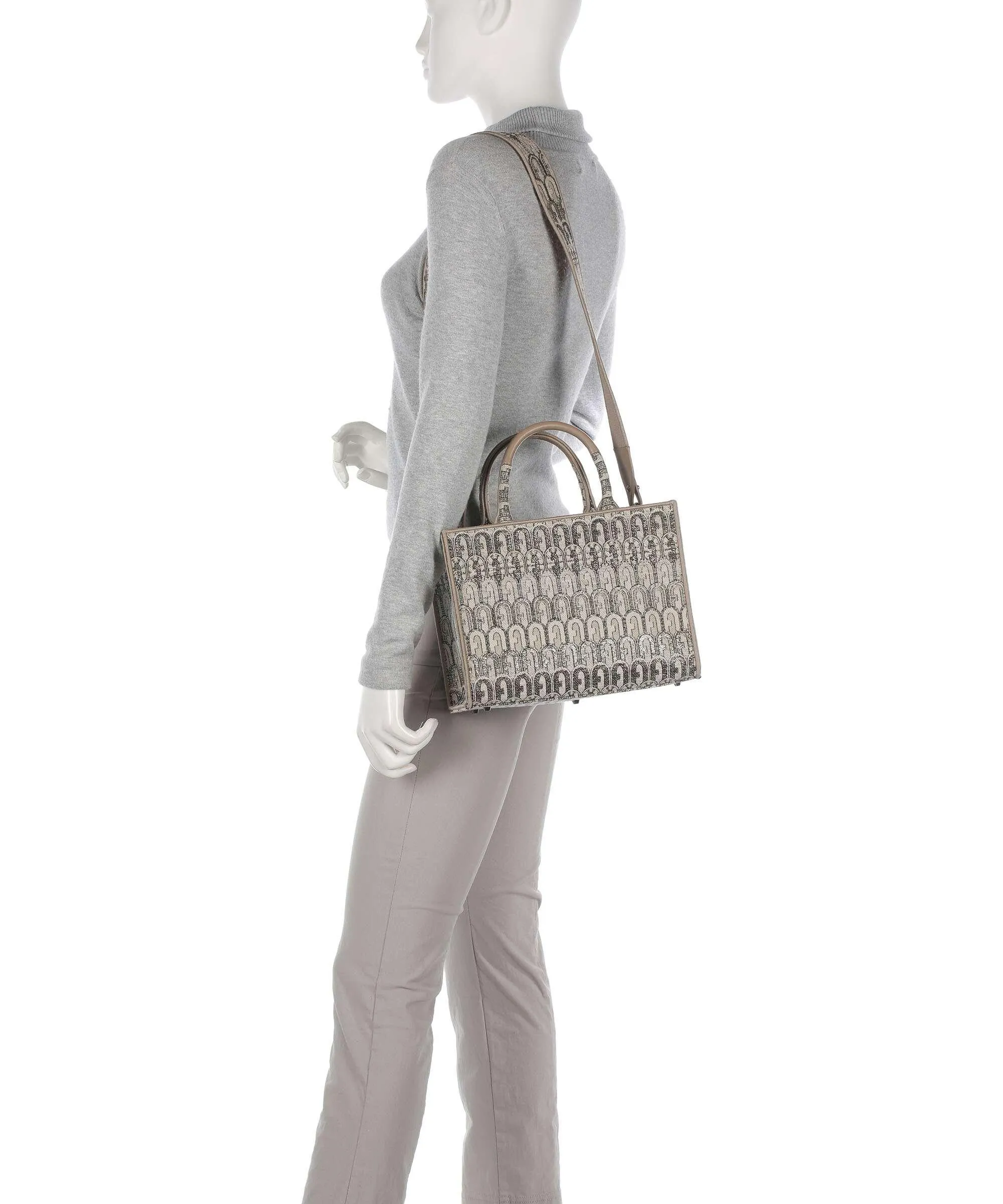  Furla Opportunity S Borsa a mano tissu beige  