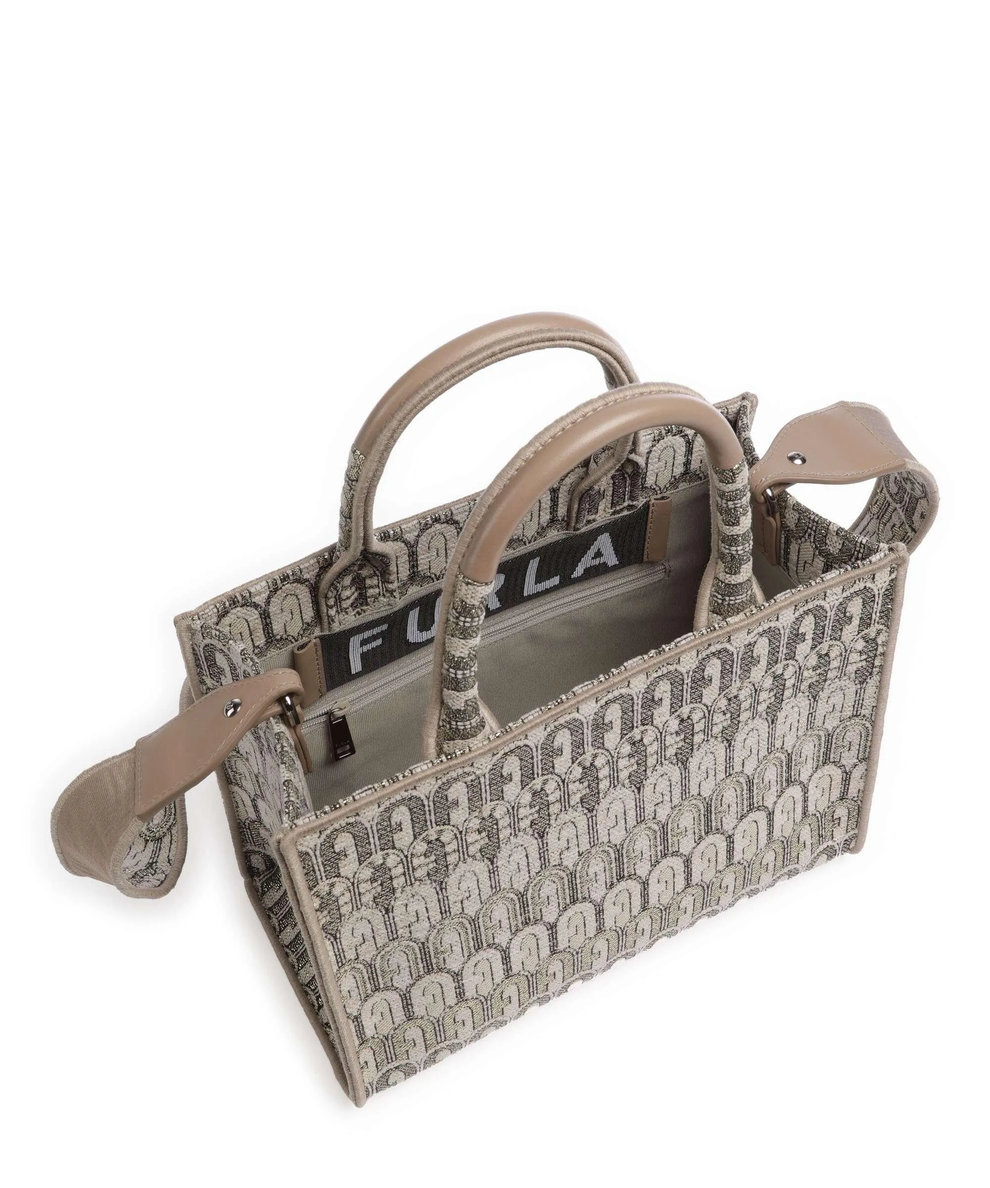  Furla Opportunity S Borsa a mano tissu beige  