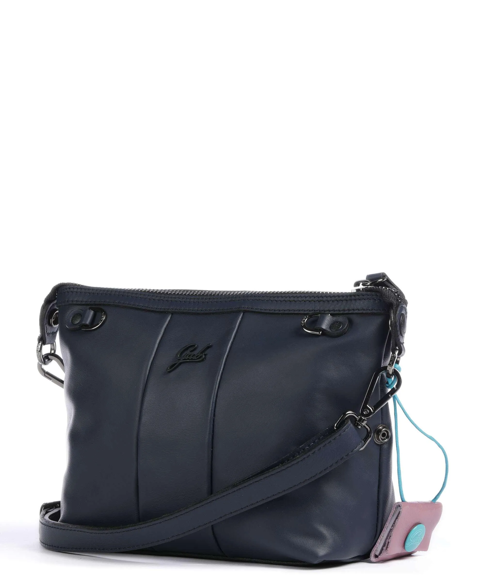  Gabs Stripes Funny Borsa a tracolla pelle di vitello grana blu scuro  