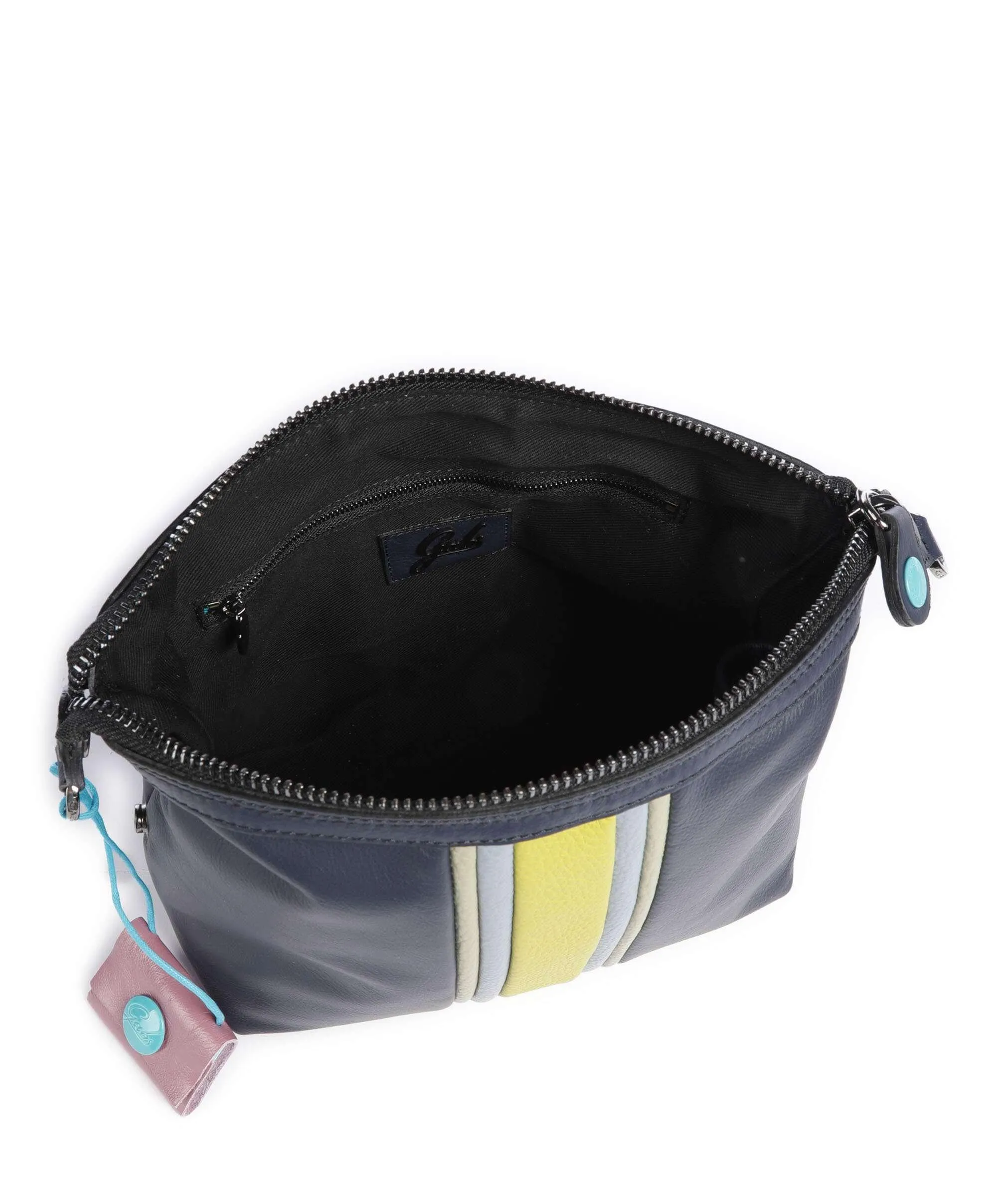  Gabs Stripes Funny Borsa a tracolla pelle di vitello grana blu scuro  
