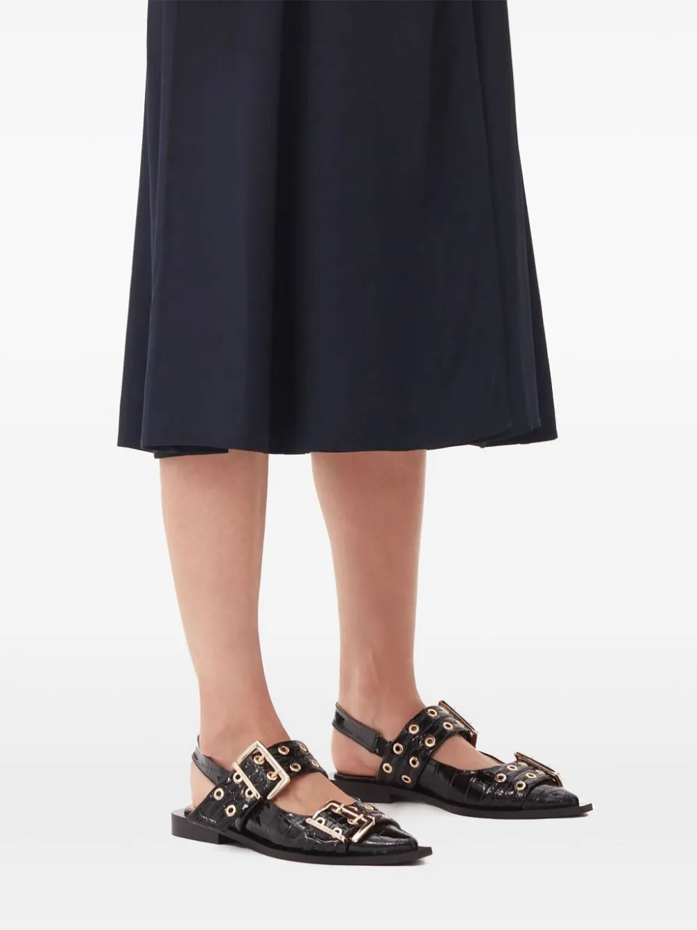 GANNI BALLERINE FEMININE BUCKLE