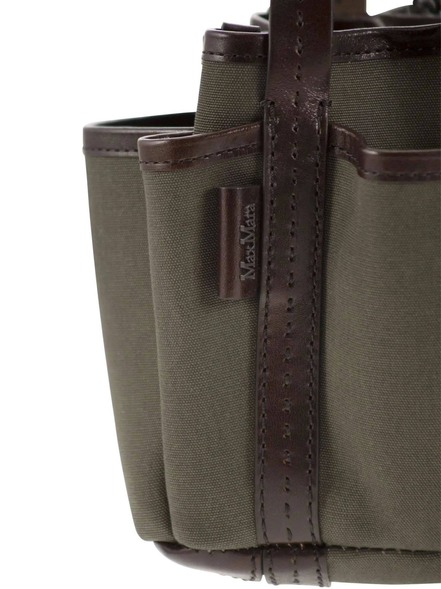GARDENCA BASXS – Giardiniera Mini canvas and leather tote bag