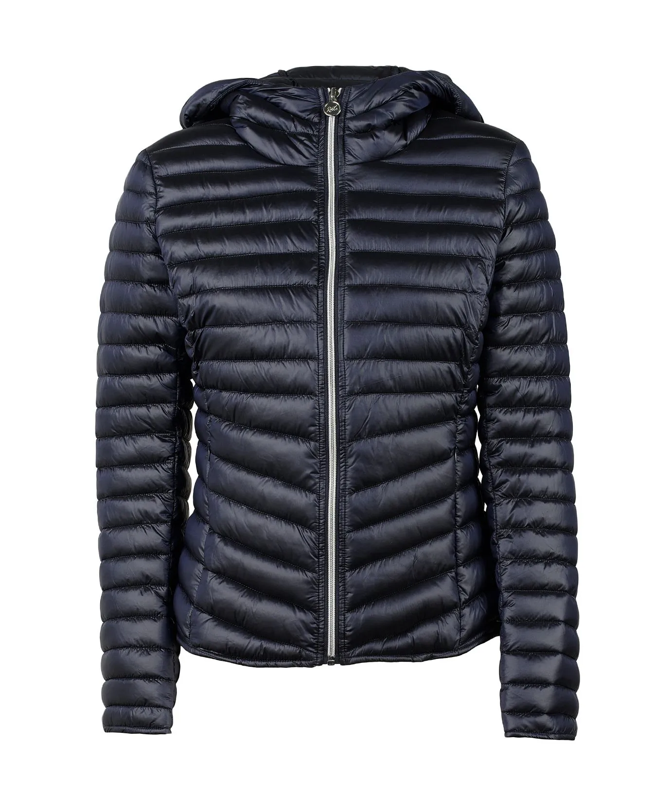 Giacca blu con cappuccio