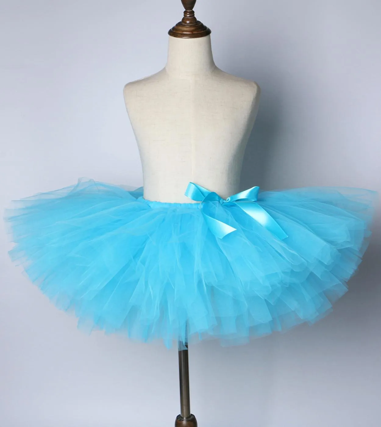 Gonna tutu blu cielo per neonate Gonne in tulle per bambini Costume Todder Girl Fluffy Tutu di balletto per servizio fotografico