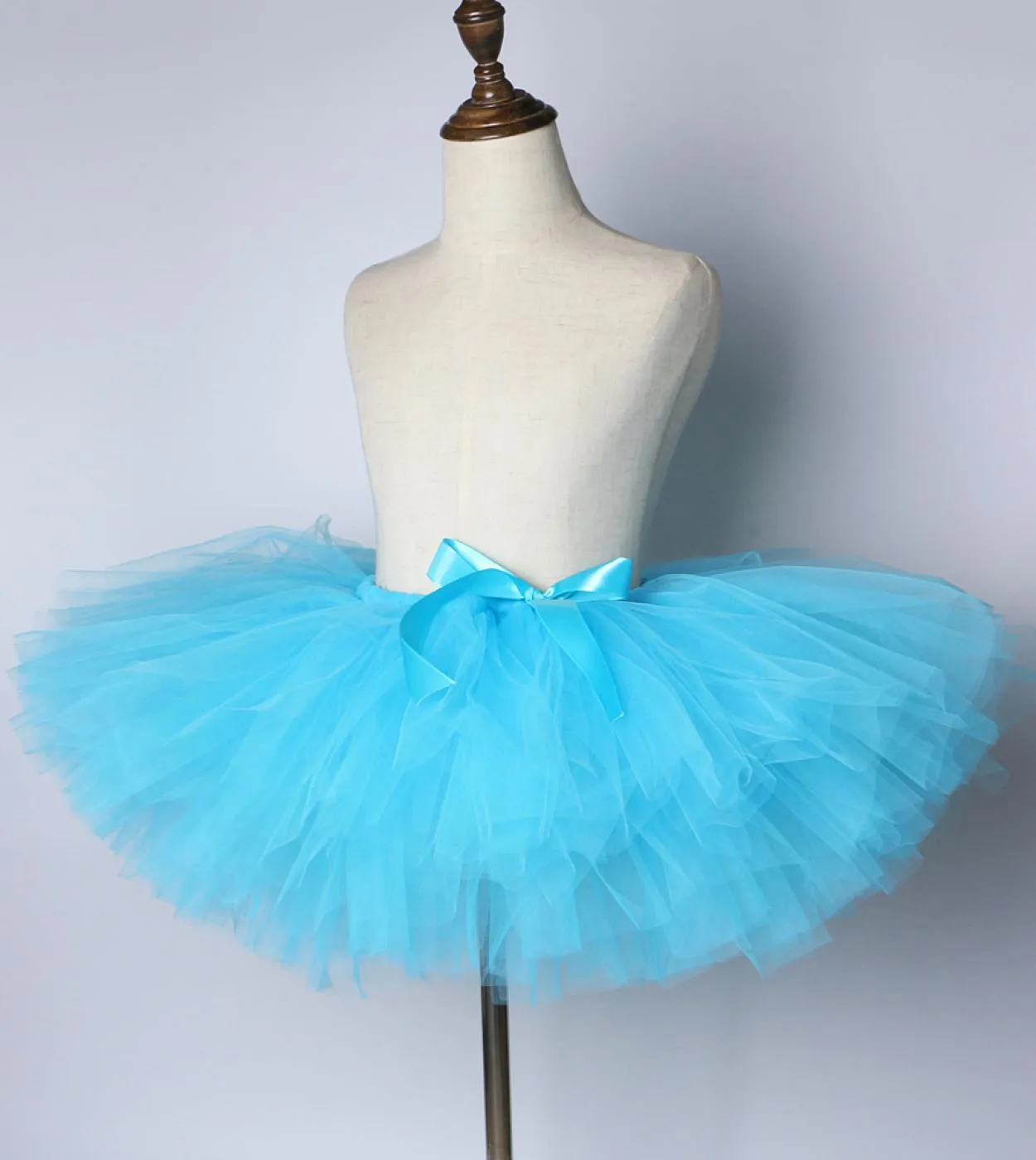 Gonna tutu blu cielo per neonate Gonne in tulle per bambini Costume Todder Girl Fluffy Tutu di balletto per servizio fotografico