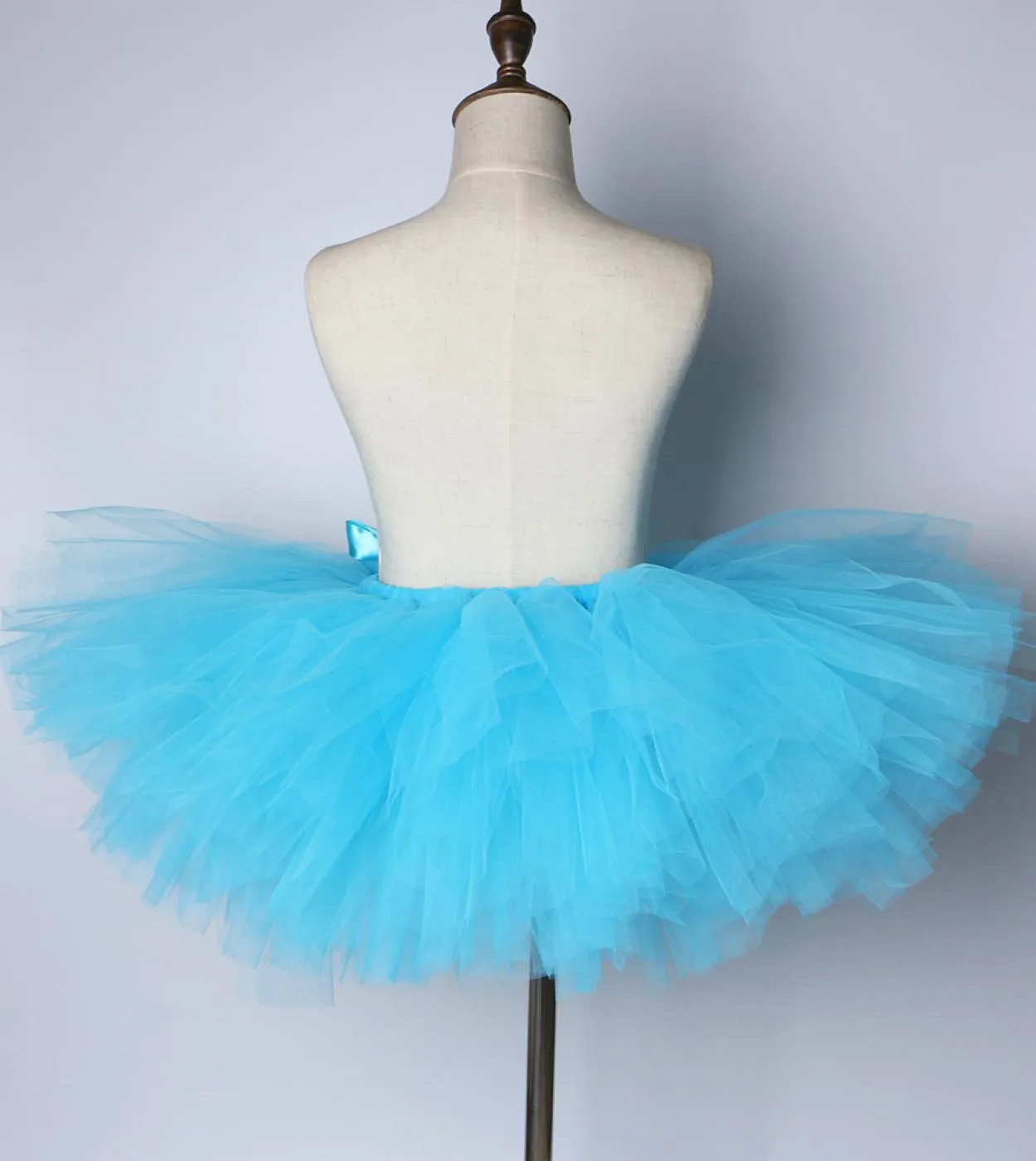 Gonna tutu blu cielo per neonate Gonne in tulle per bambini Costume Todder Girl Fluffy Tutu di balletto per servizio fotografico