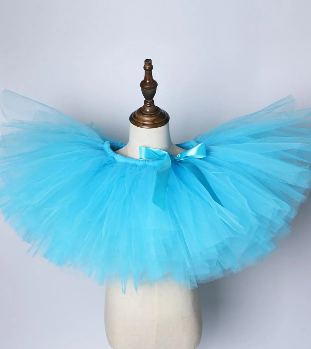 Gonna tutu blu cielo per neonate Gonne in tulle per bambini Costume Todder Girl Fluffy Tutu di balletto per servizio fotografico