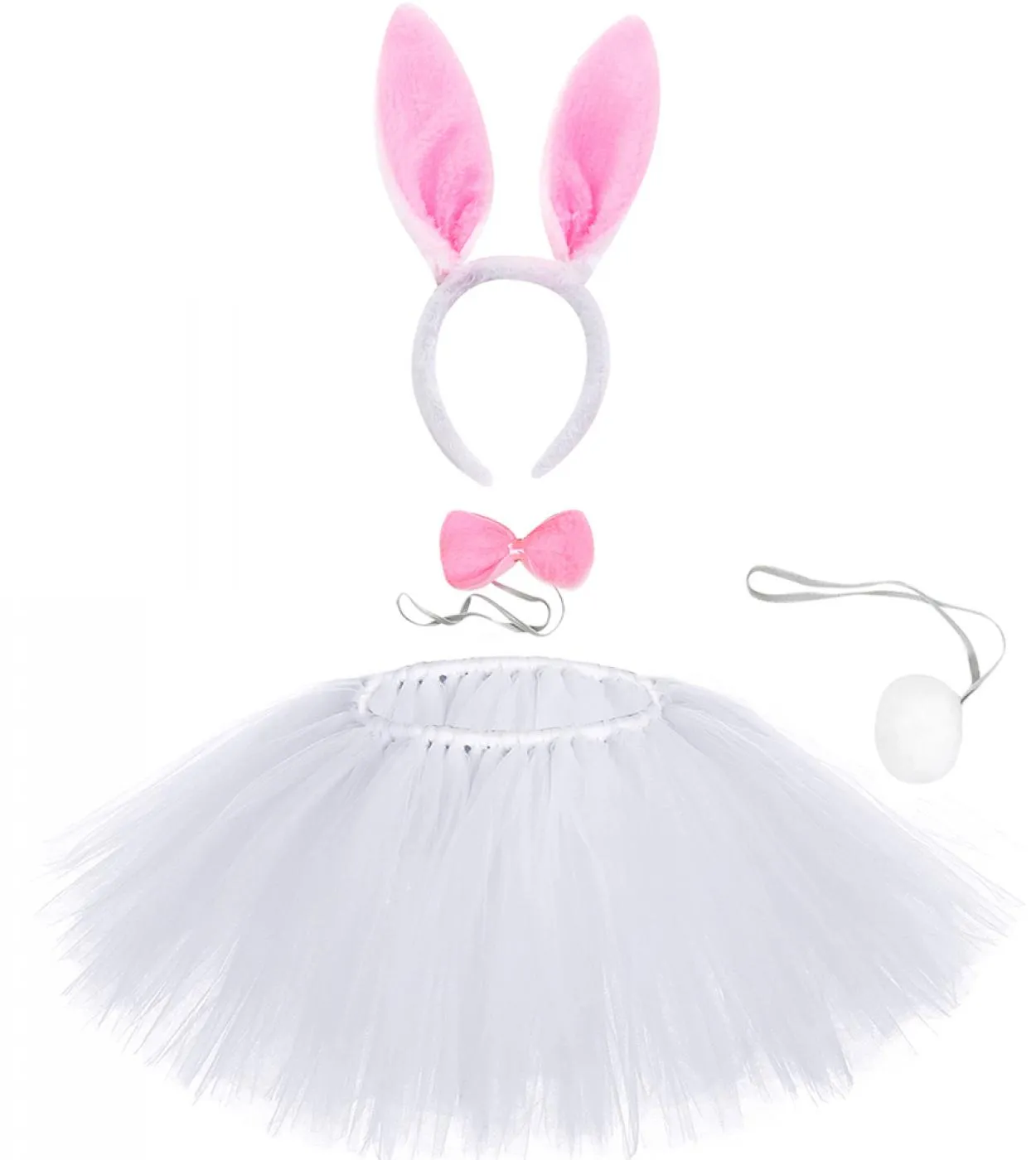 Gonna Tutu Coniglio Bianco Per Neonate Gonne In Tulle Coniglietto Pasquale Set Per Bambini Festa Di Compleanno Costume Da Festa