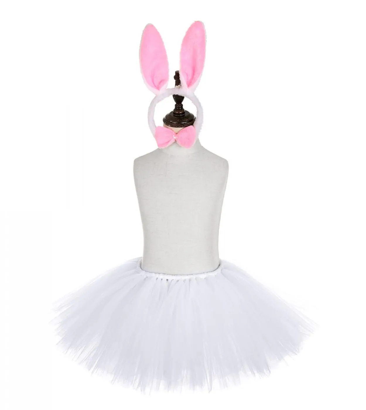 Gonna Tutu Coniglio Bianco Per Neonate Gonne In Tulle Coniglietto Pasquale Set Per Bambini Festa Di Compleanno Costume Da Festa